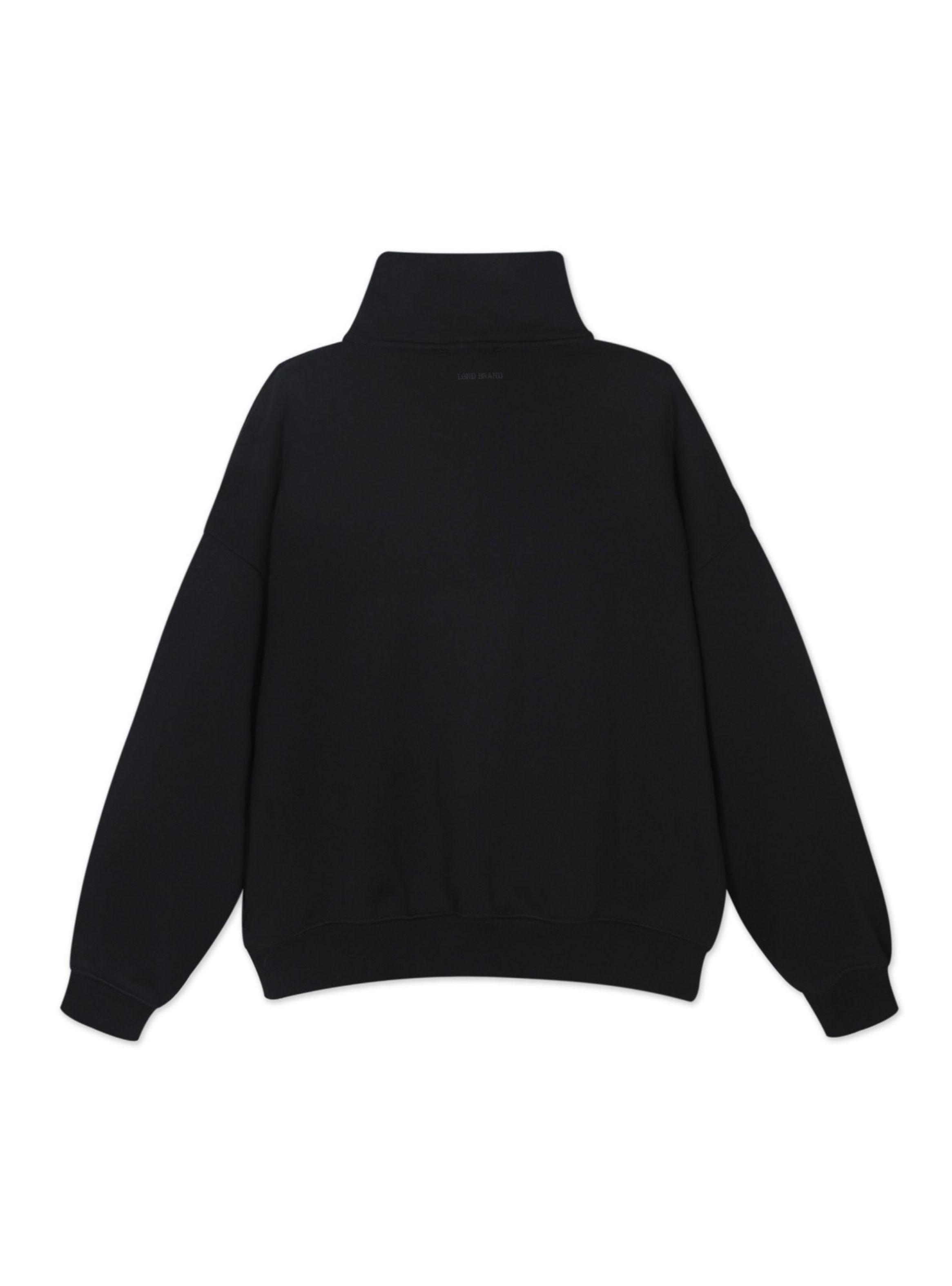 Polerón con Media Cremallera y Cuello Alto Brand Oversized-2