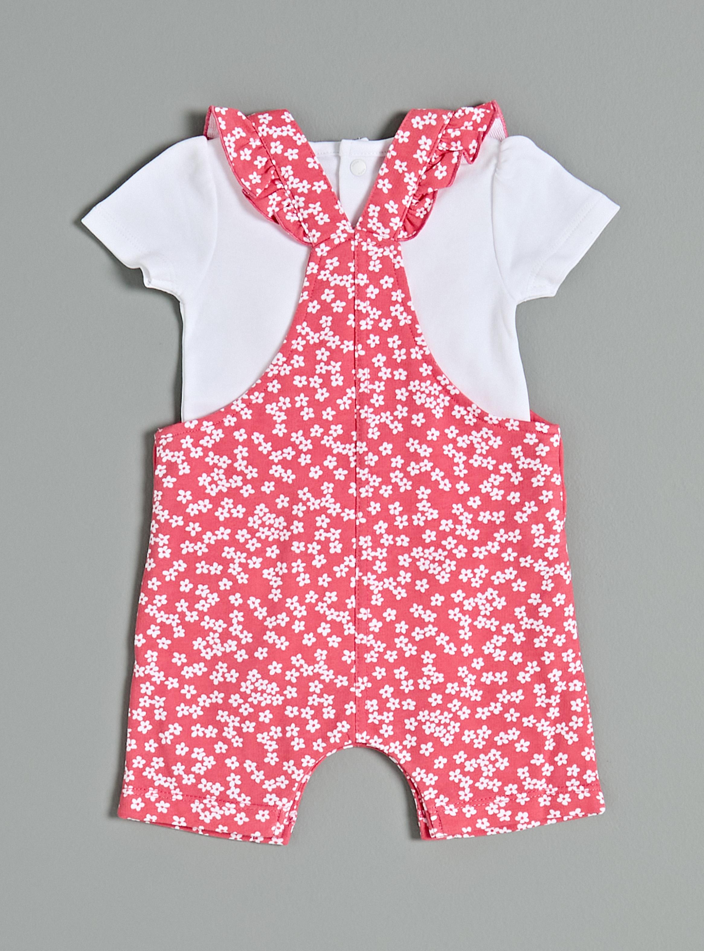 Conjunto Estampado Floral Pequeño con Tirantes-2