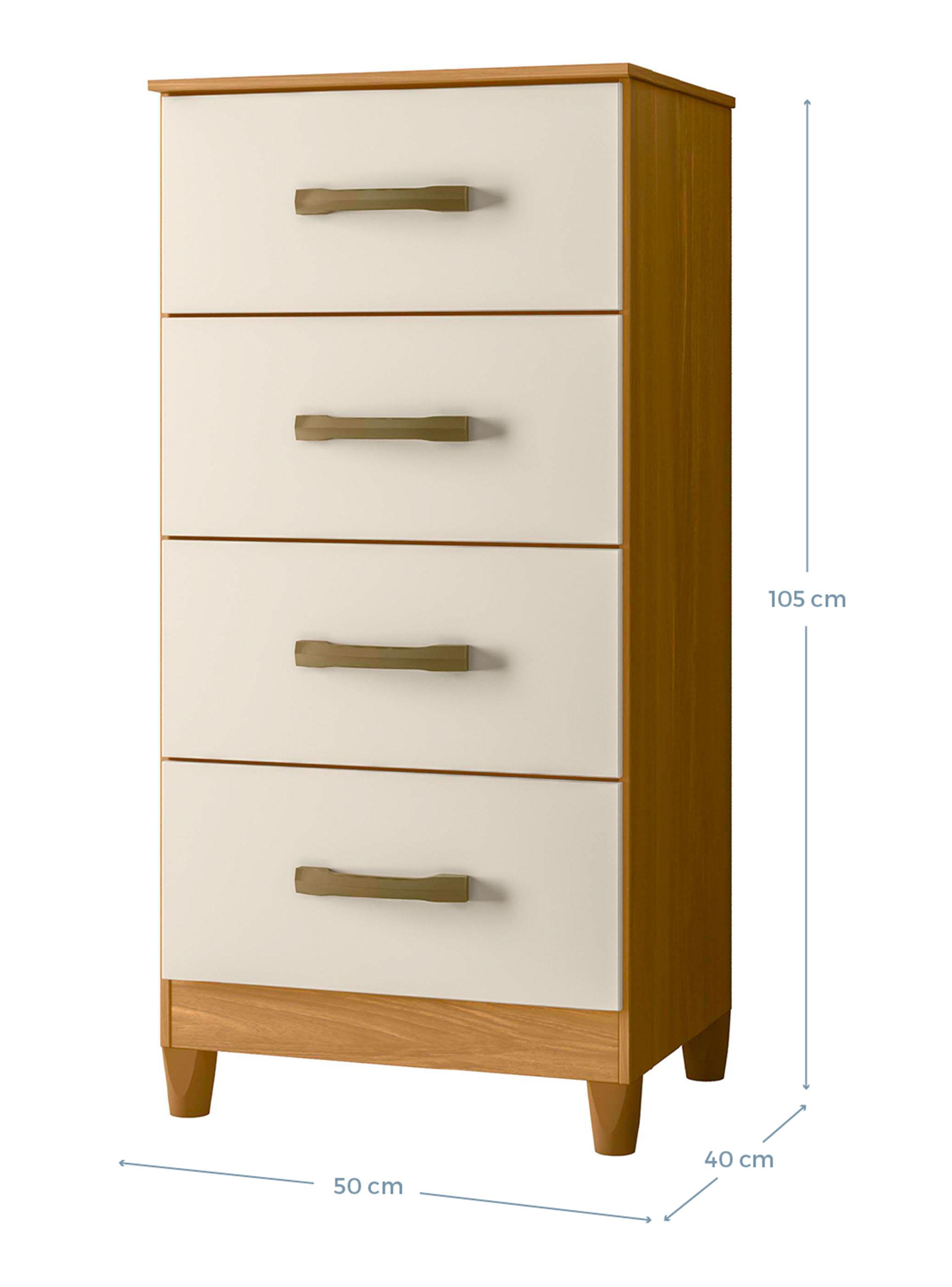 Combo Clóset 6 Puertas + Cómoda 4 Cajones Beige-2