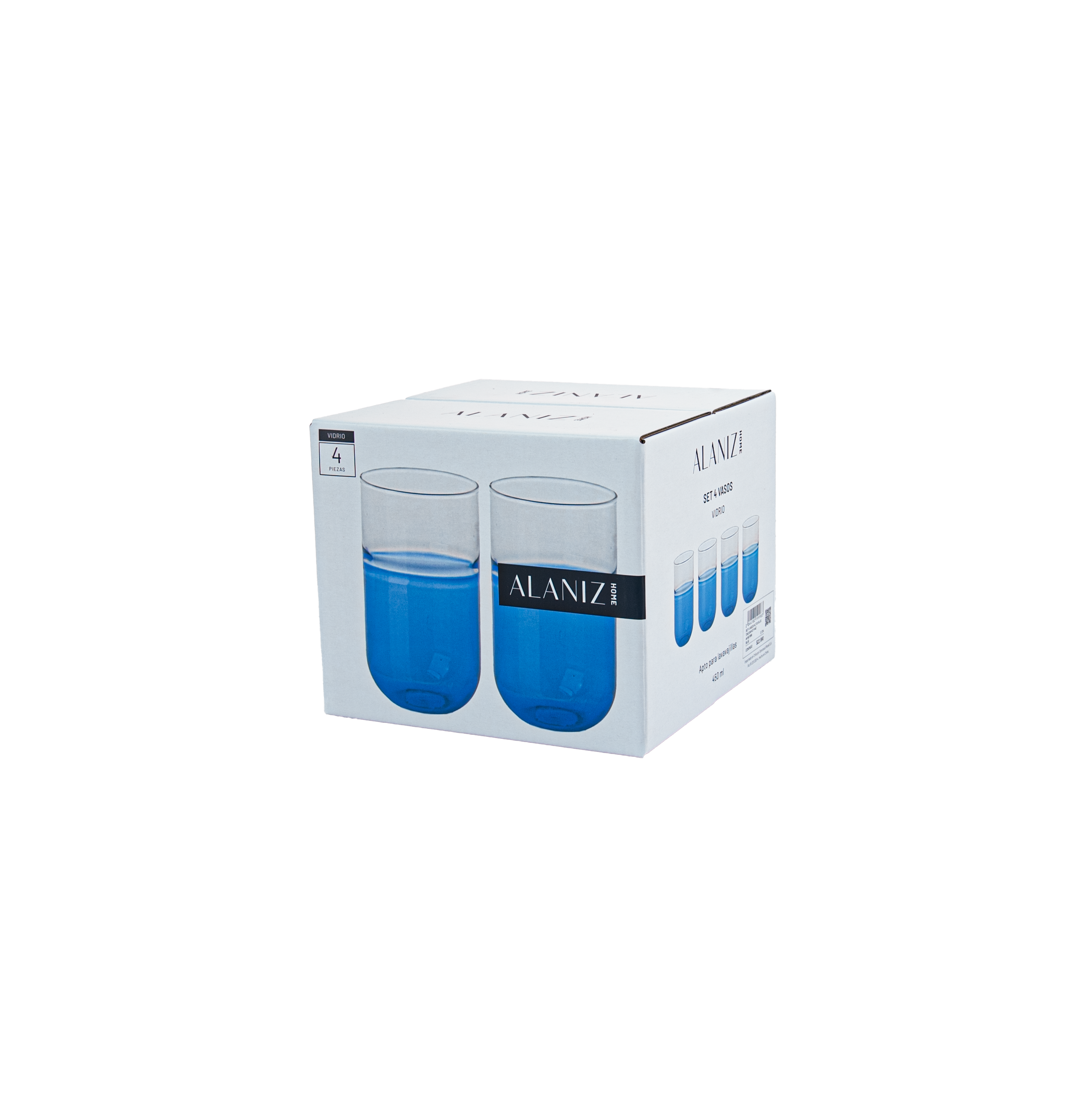 Set de 4 Vasos Altos Blue-2