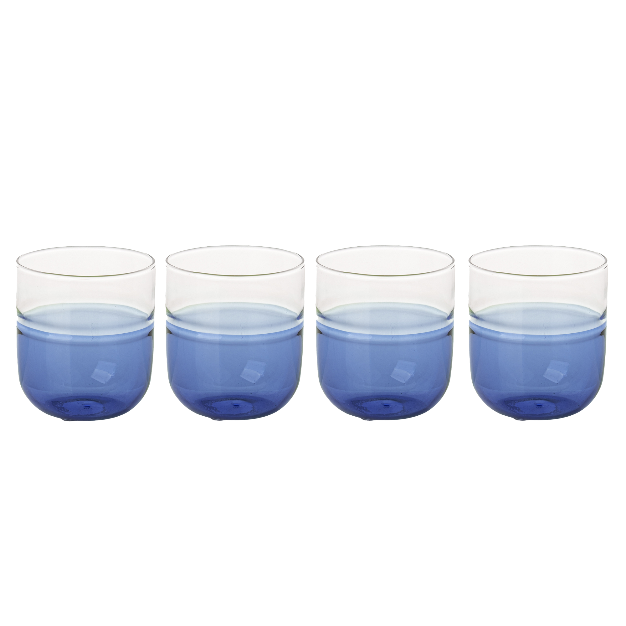 Set de 4 Vasos Bajos Blue-0