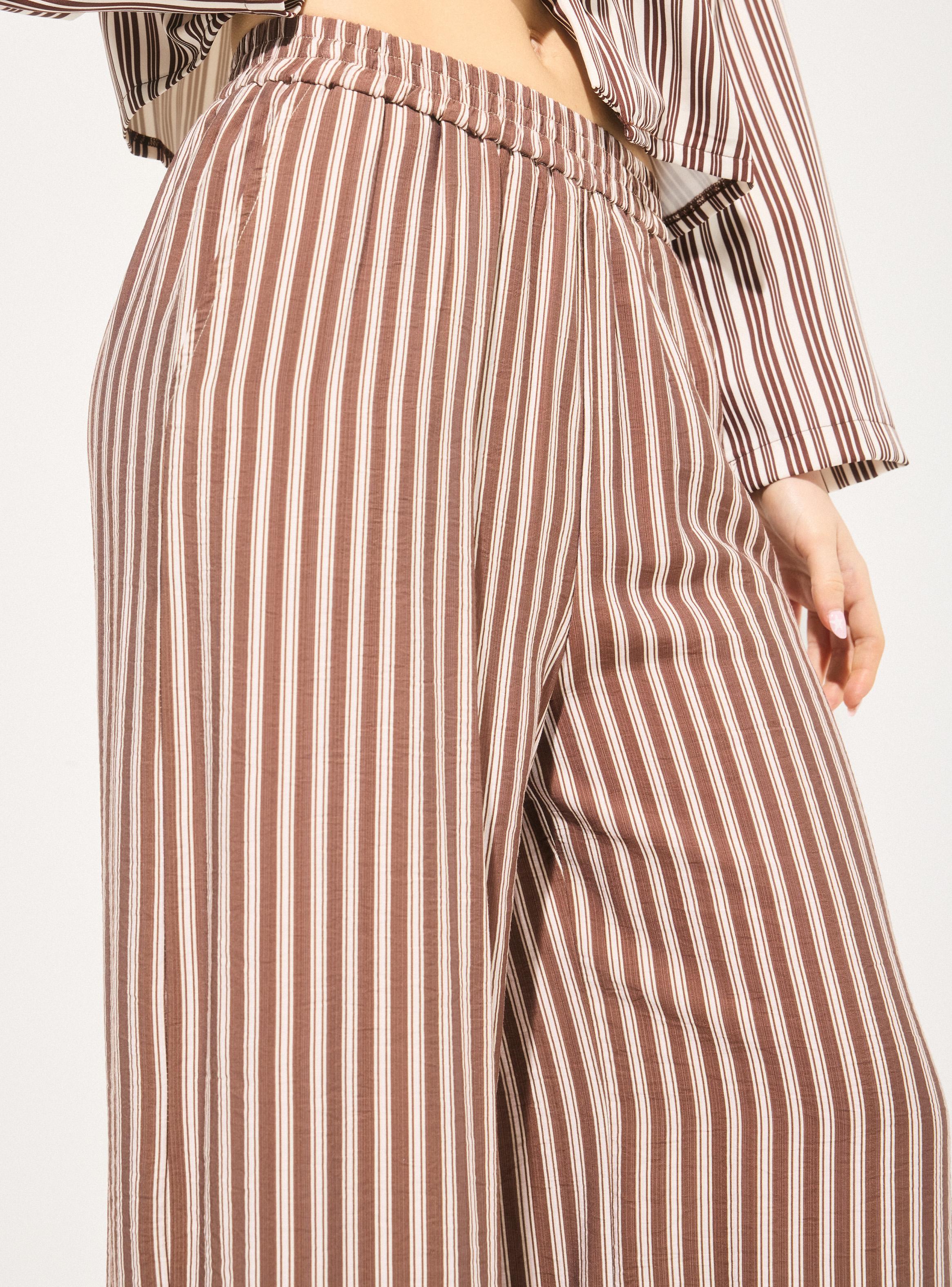 Pantalón Rayas Wide Leg Tiro-2