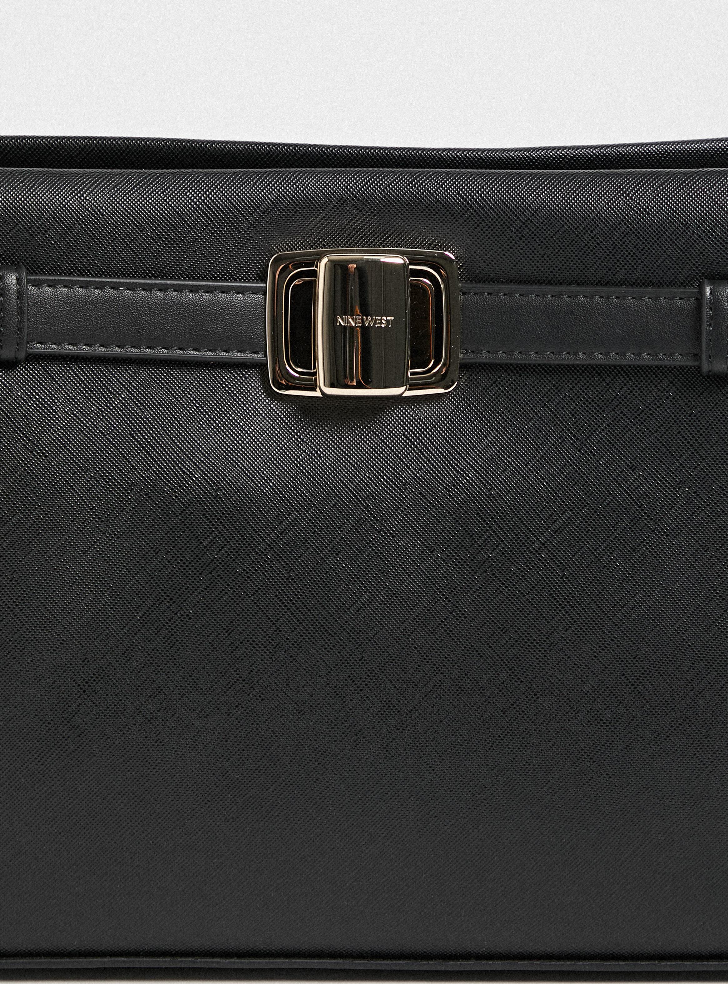 Cartera de Hombro Diseño Maletín Broche Metálico-4