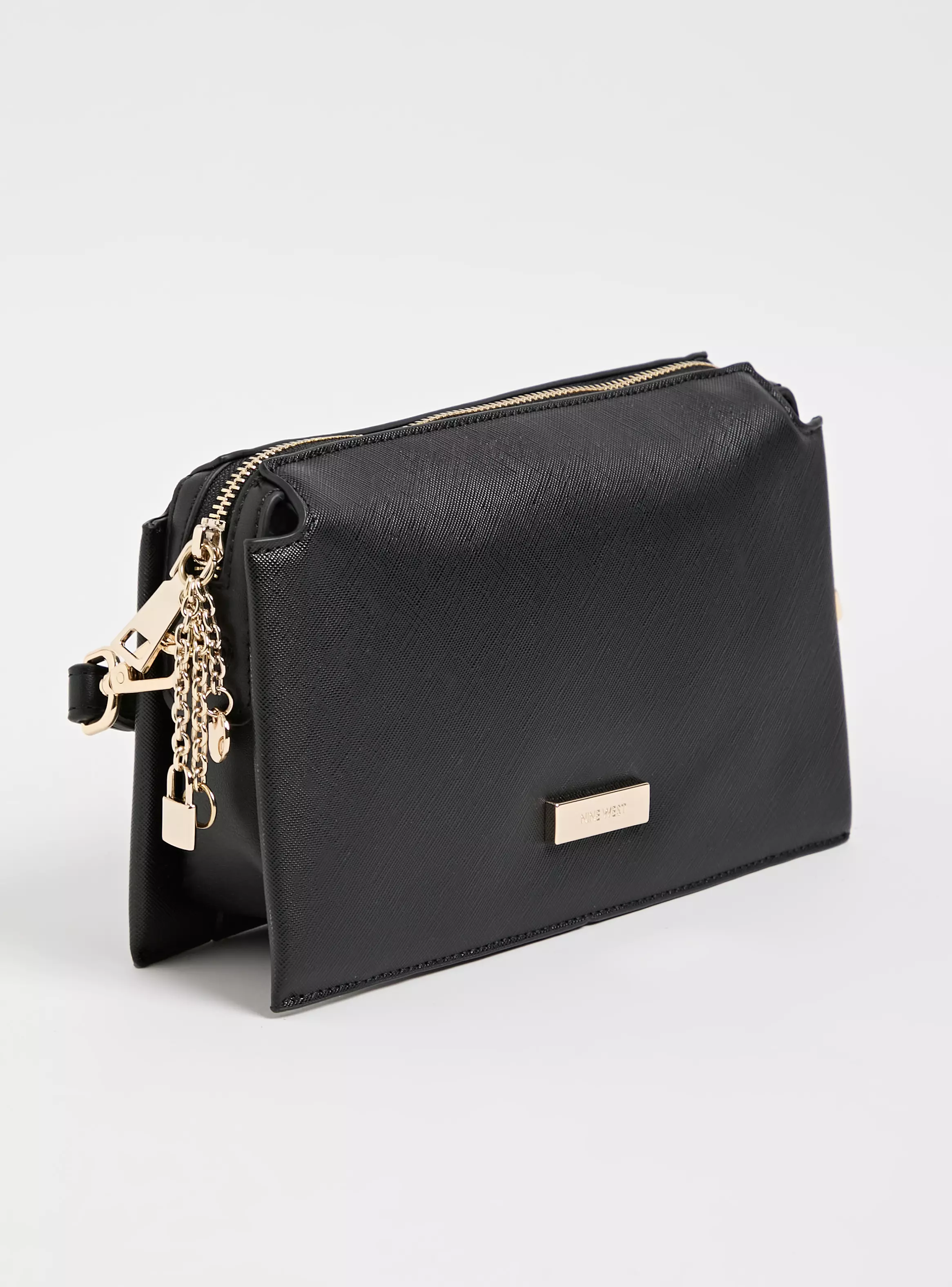 Cartera de Hombro Crossbody Placa Metálica-1