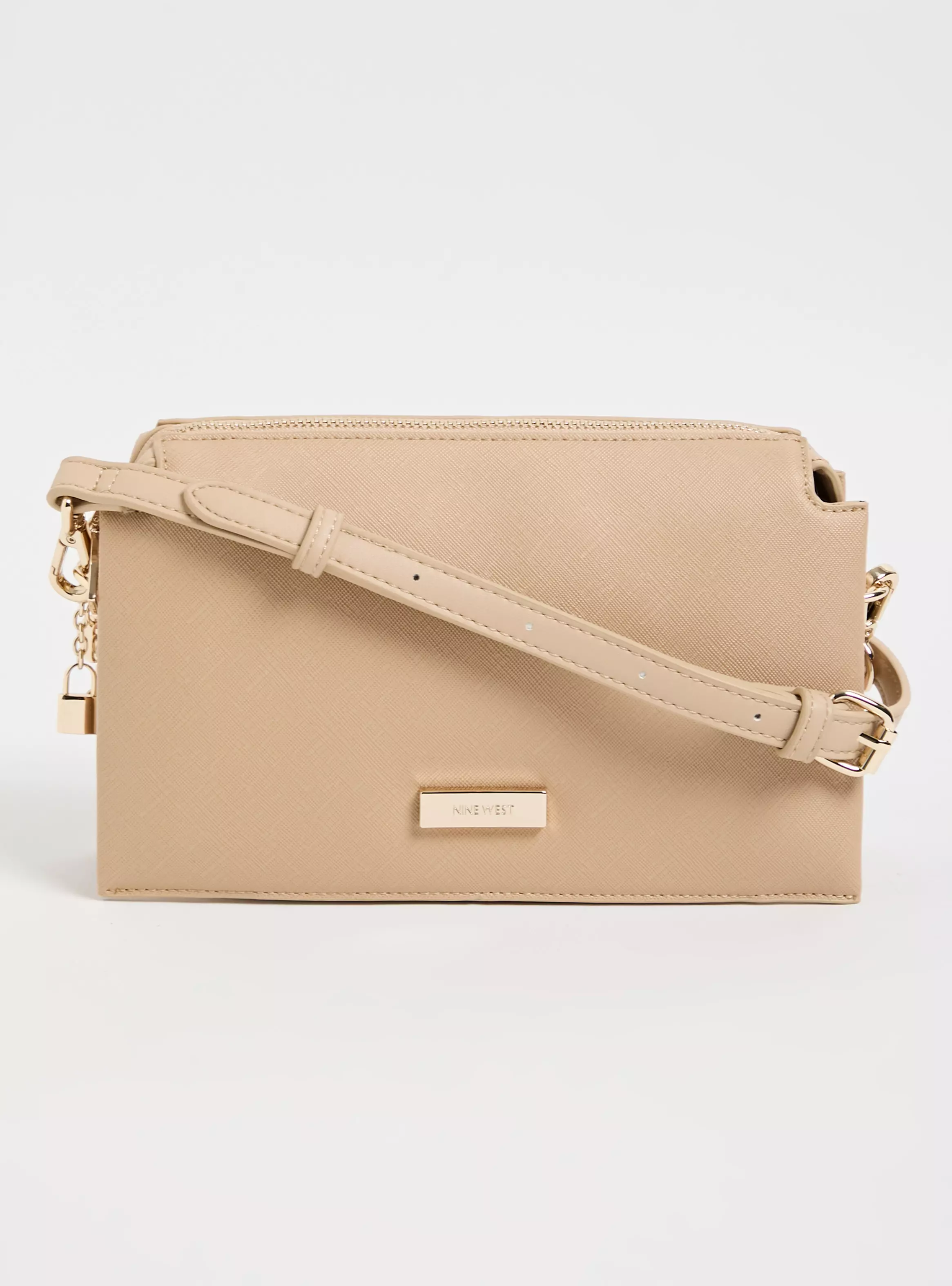 Cartera de Hombro Crossbody Placa Metálica-0