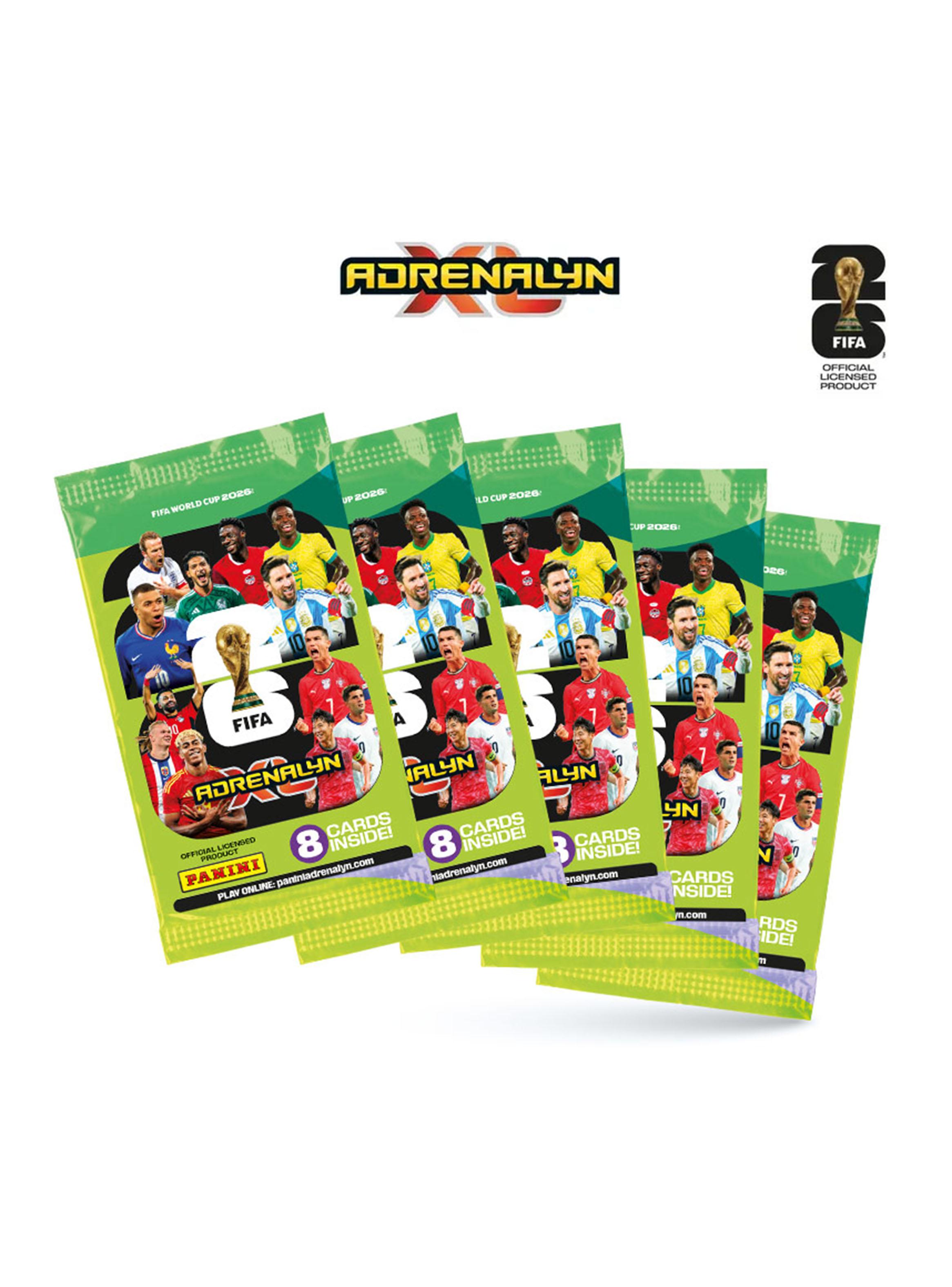 Pack 5 Sobres de Cartas Mundial Fútbol Adrenalyn FIFA 2026-0