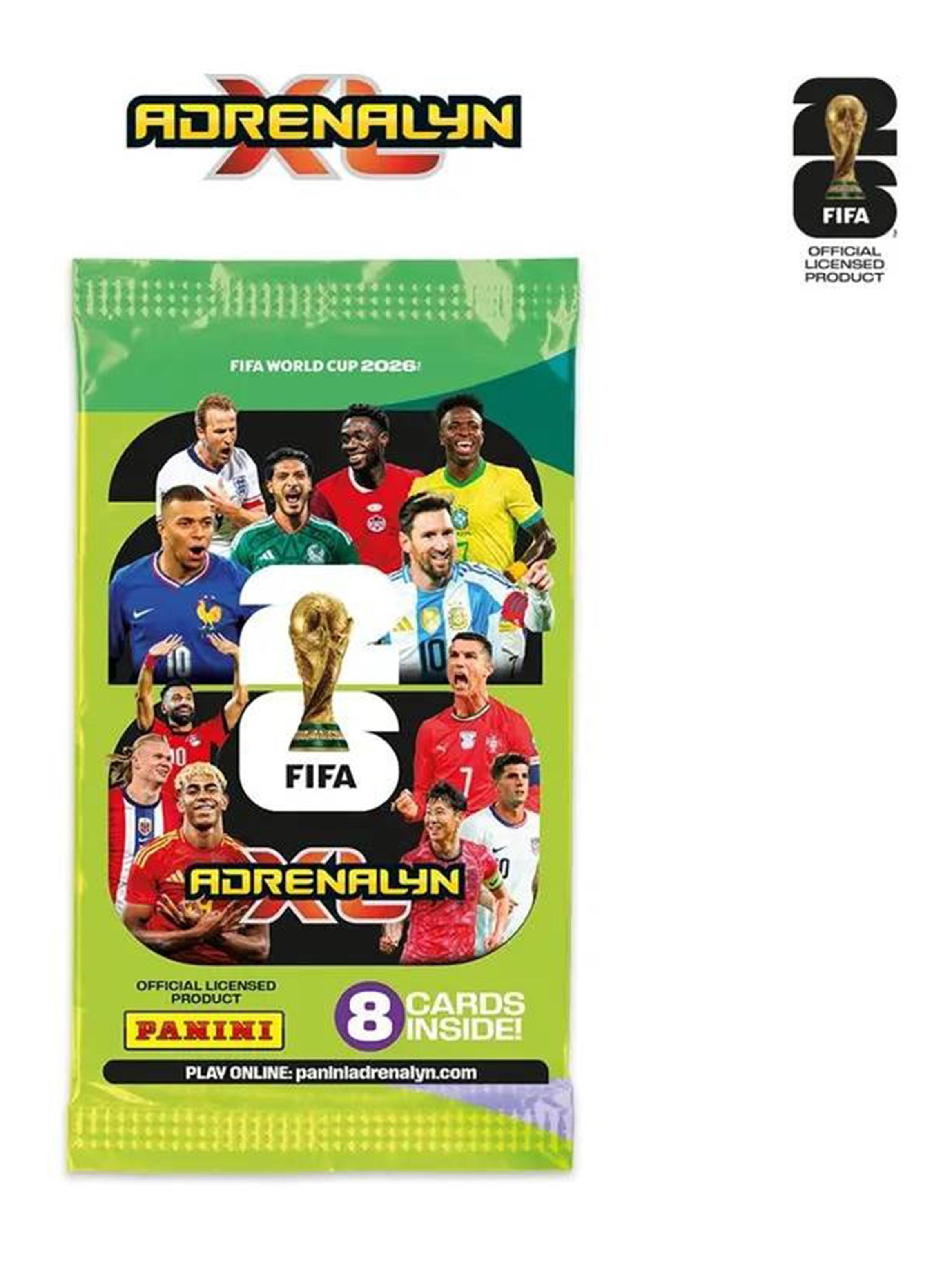 Pack 5 Sobres de Cartas Mundial Fútbol Adrenalyn FIFA 2026-1