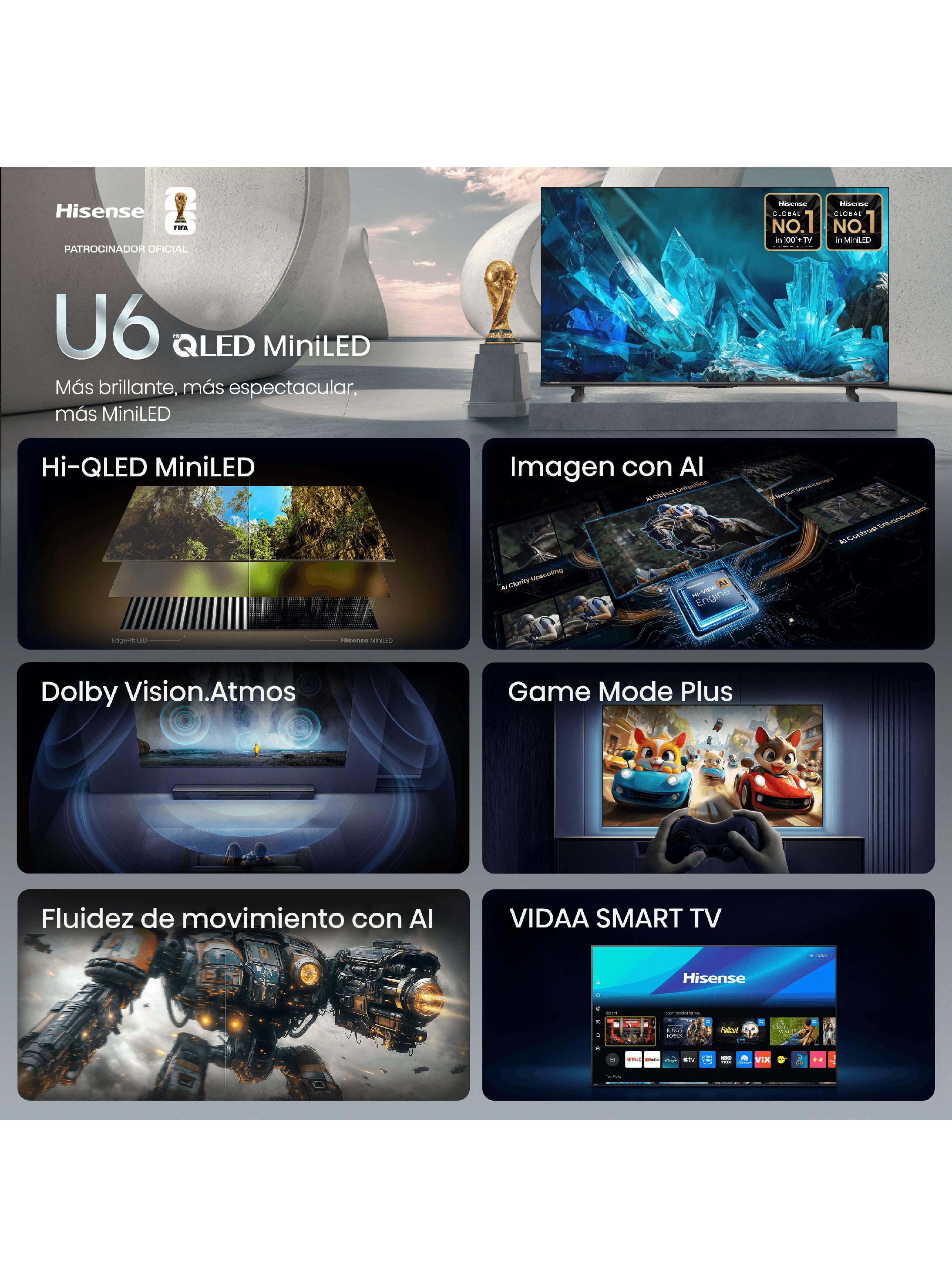 Mini LED Smart TV 55'' 4K UHD 55U6ESV-5
