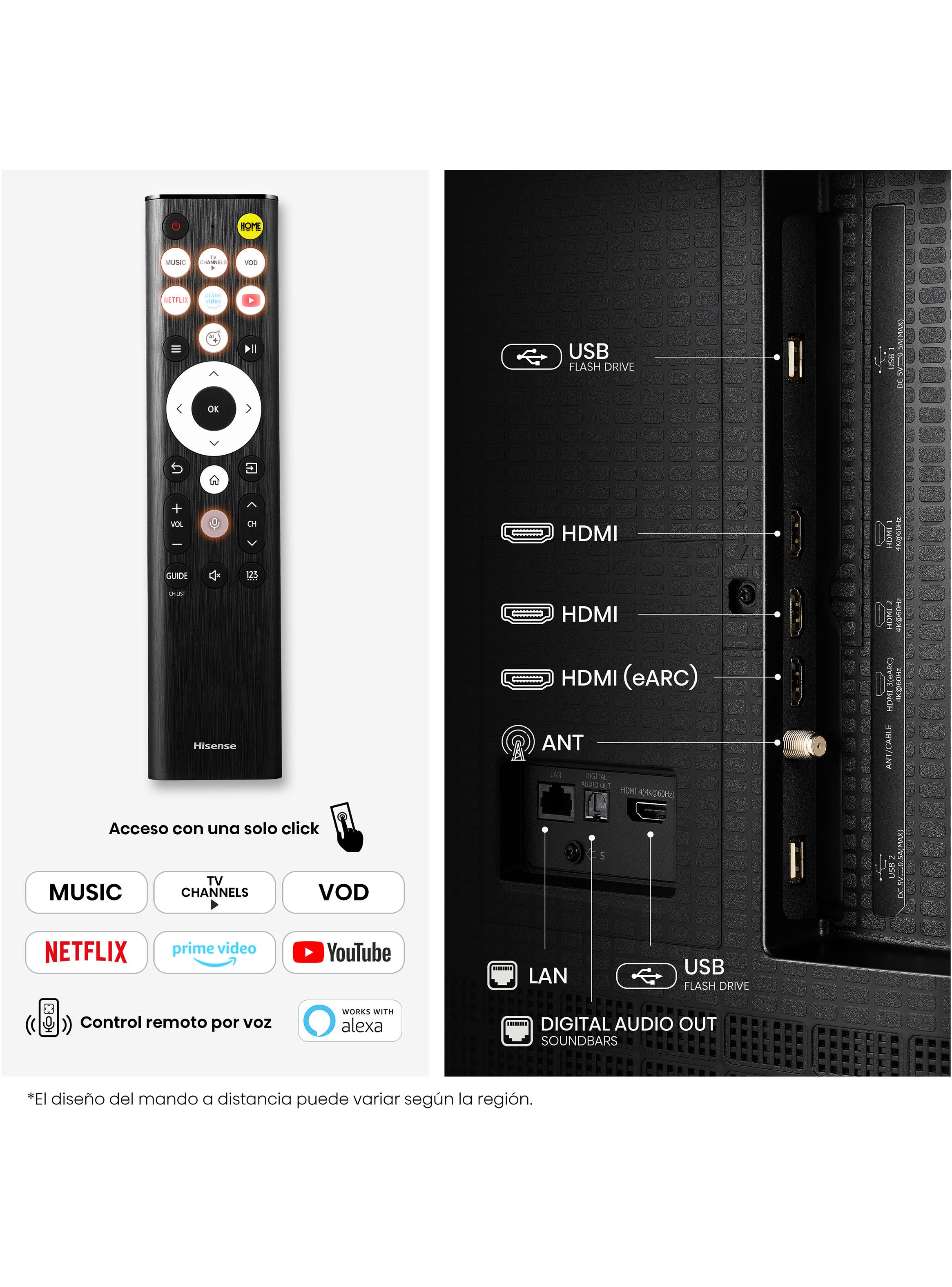 Mini LED Smart TV 55'' 4K UHD 55U6ESV-4