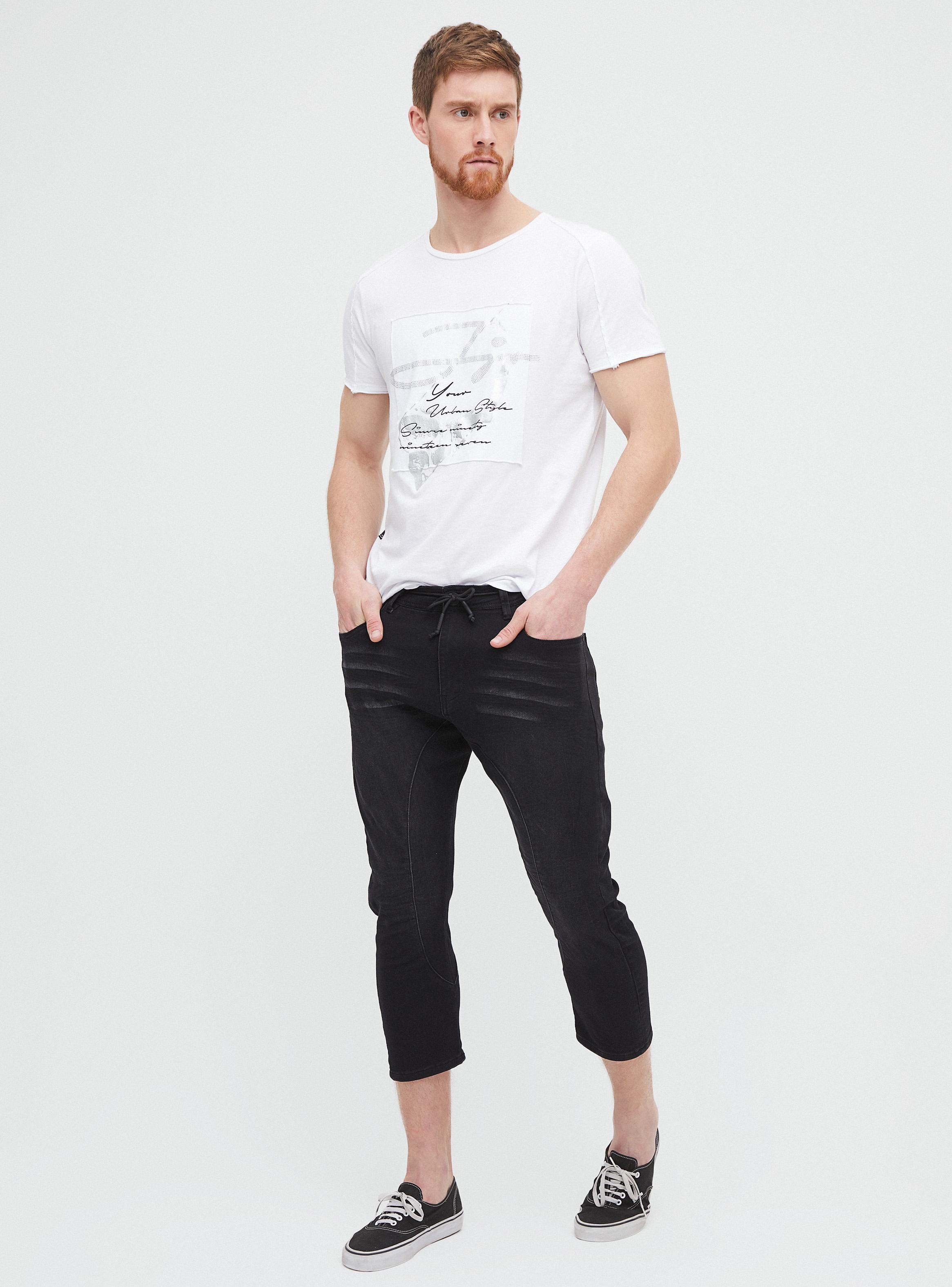 Jeans Tapered Super Crop Negro JJO-3