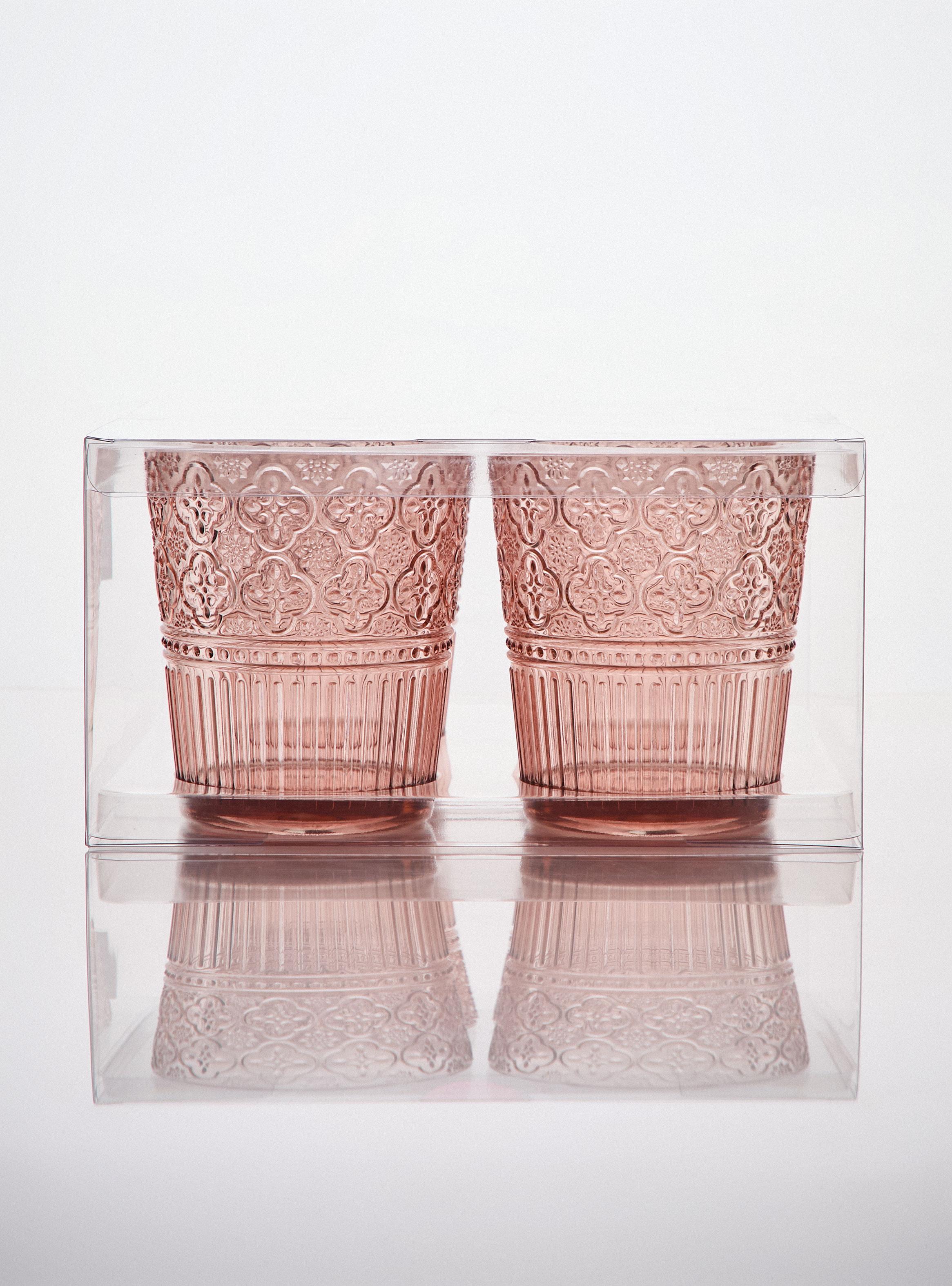 Set de 4 Vasos Bajo Acrílico-3