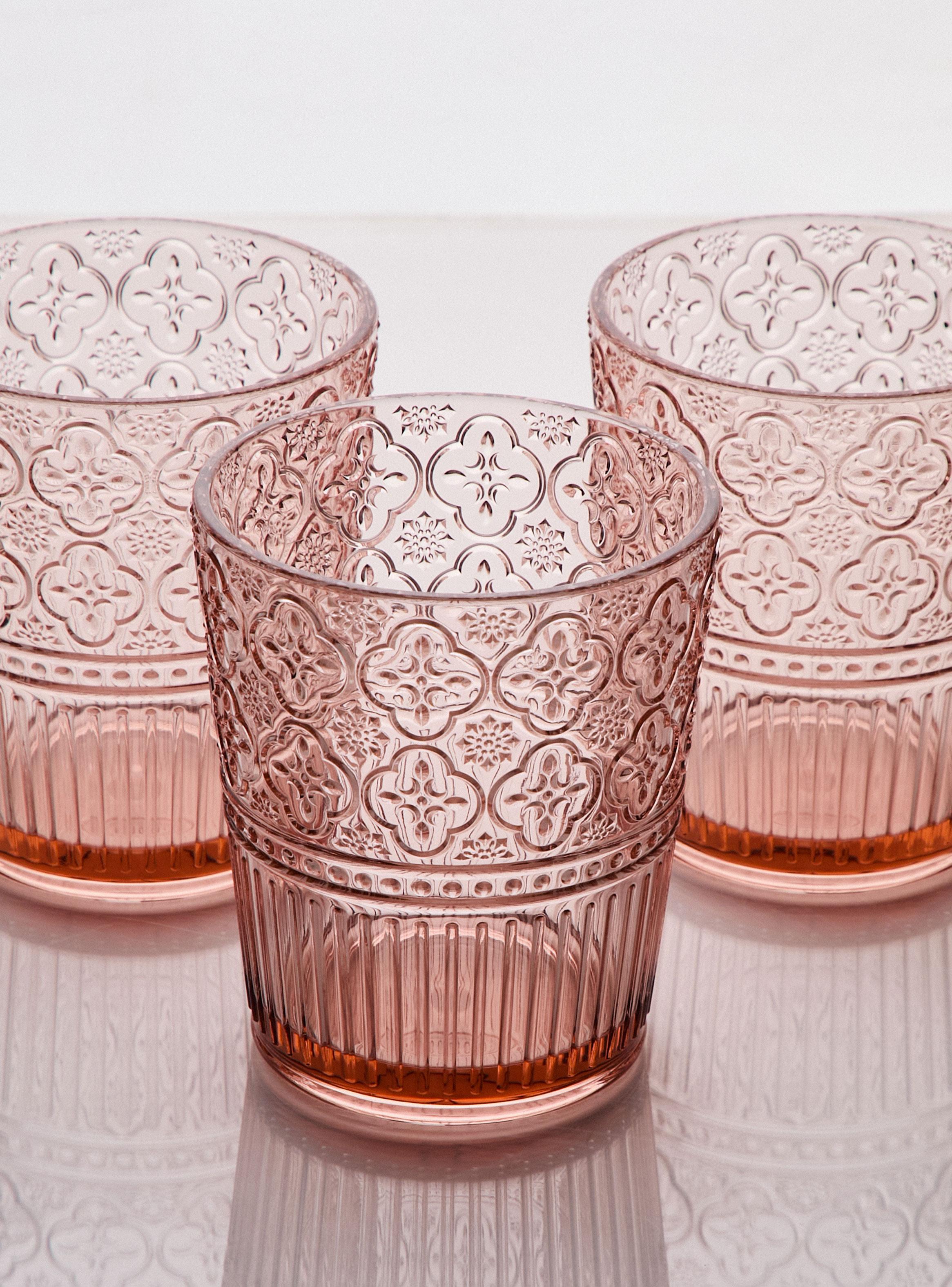 Set de 4 Vasos Bajo Acrílico-2