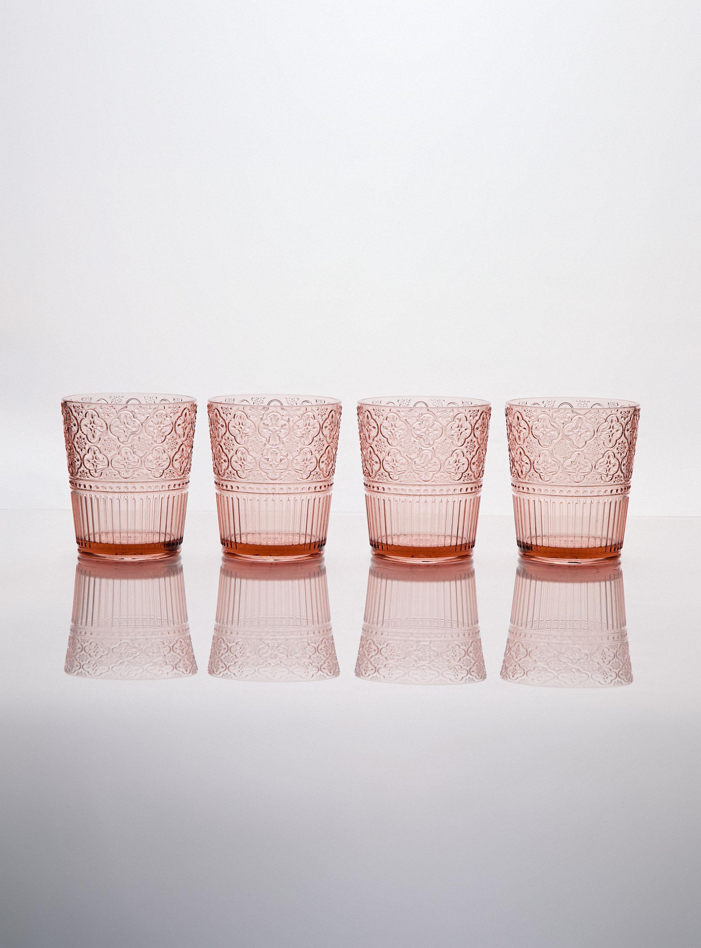 Set de 4 Vasos Bajo Acrílico-0