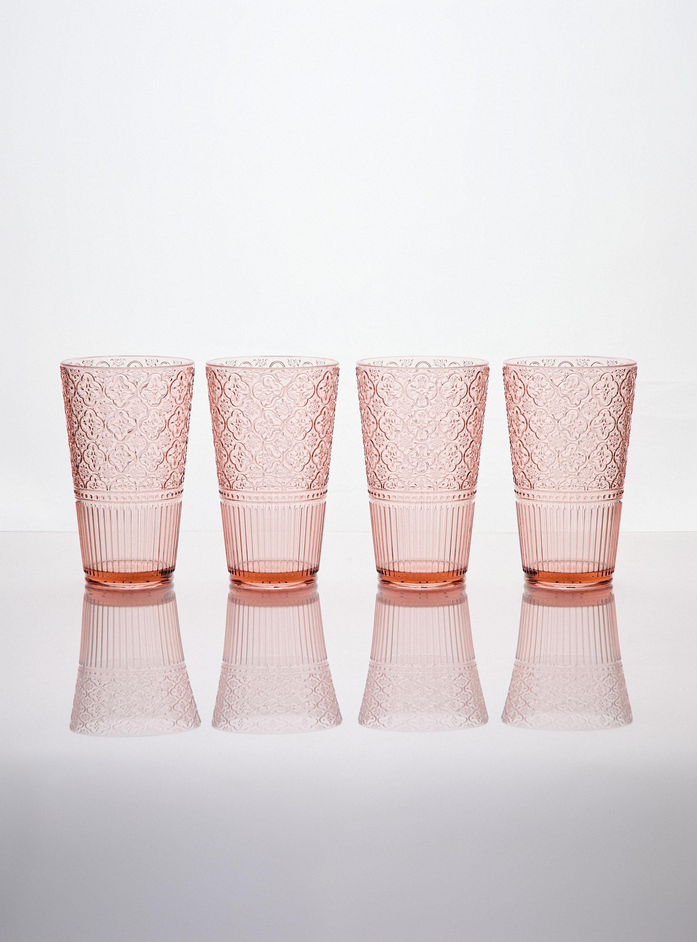 Set de 4 Vasos Alto Acrílico-0