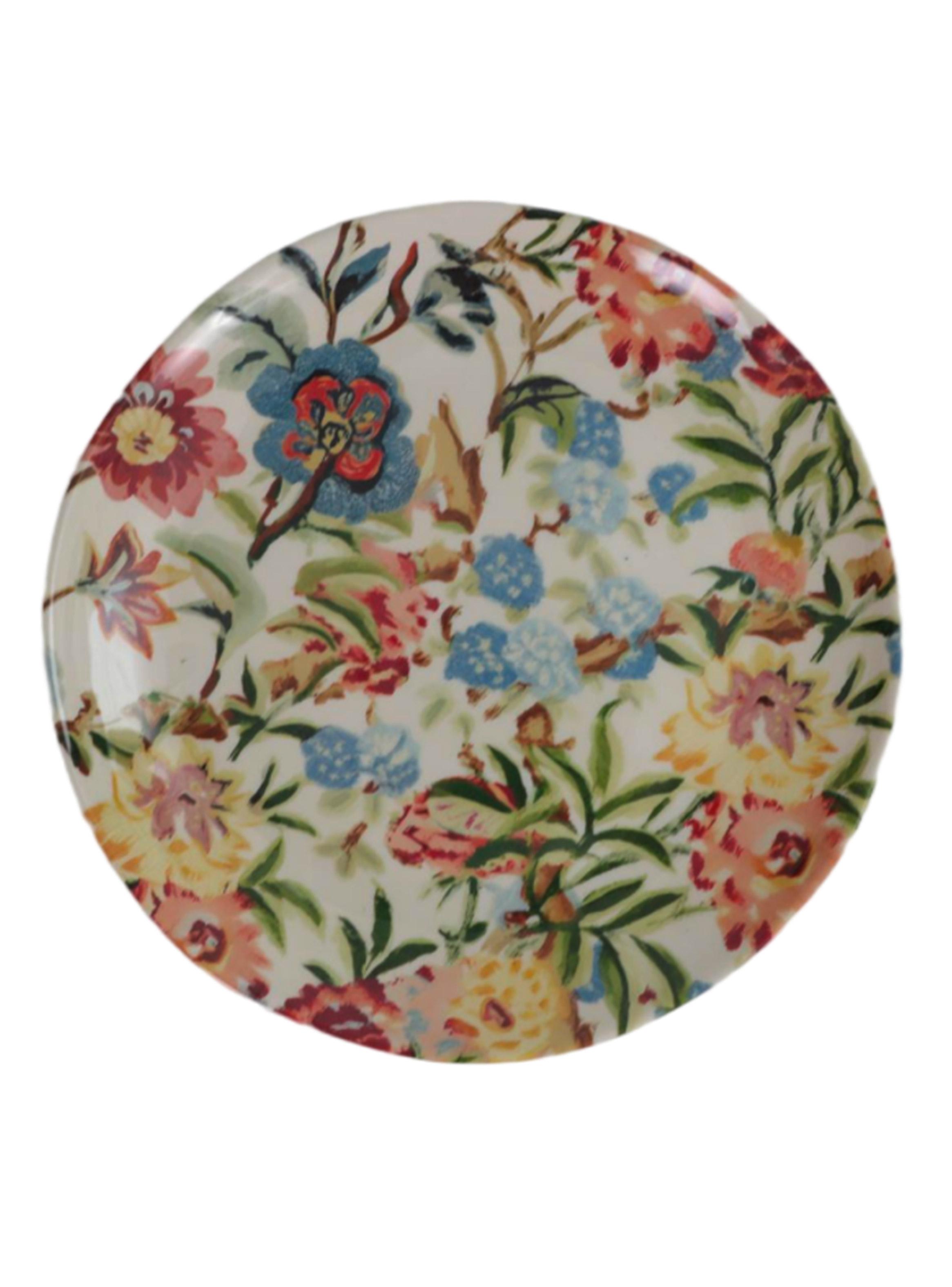 Set de 4 Plato Principal Floral-1