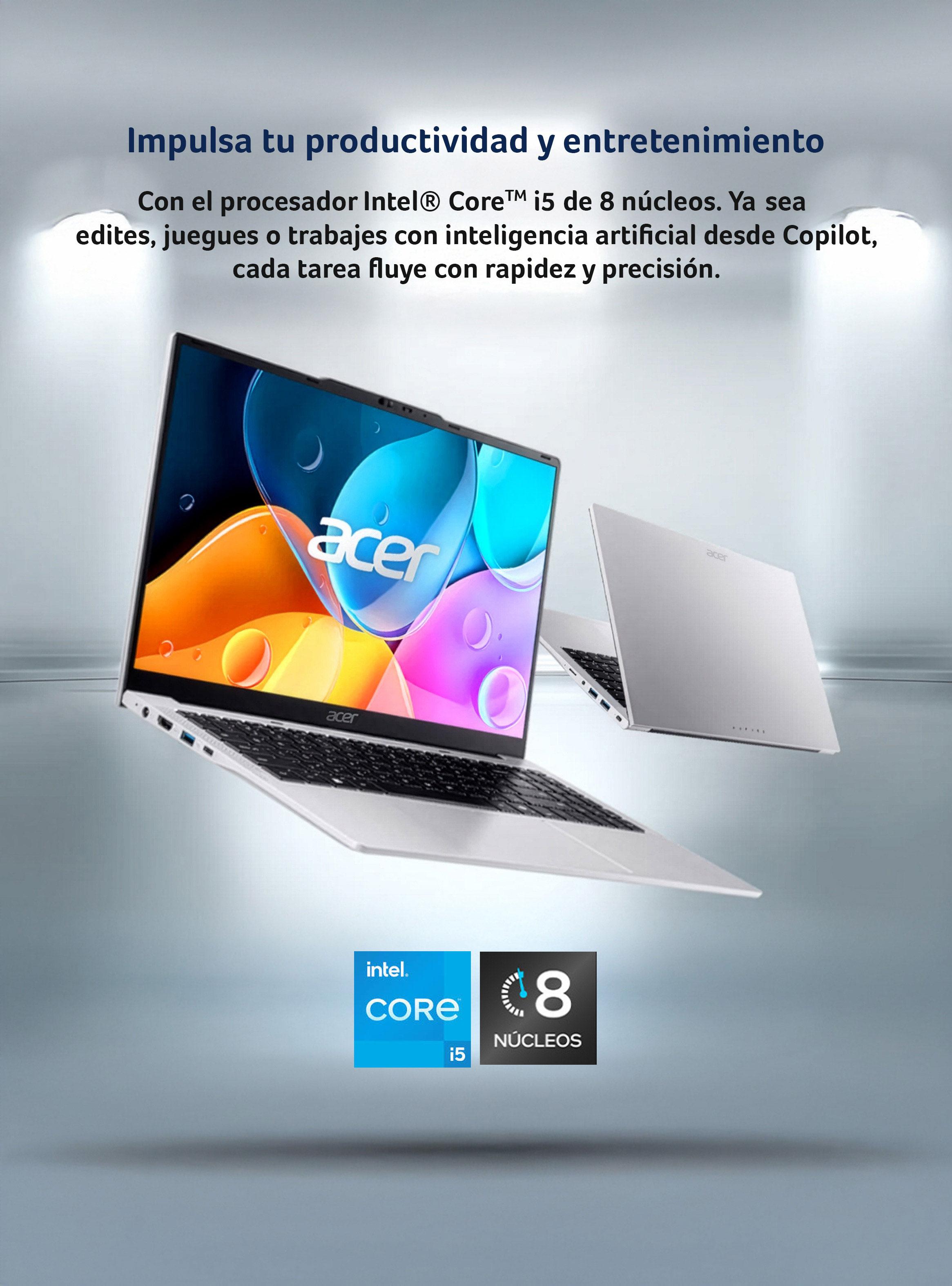 Notebook Aspire Lite AL15-71P-53YC-1 Intel Core i5 16GB RAM 512GB SSD 15.6'' FHD 60Hz-3