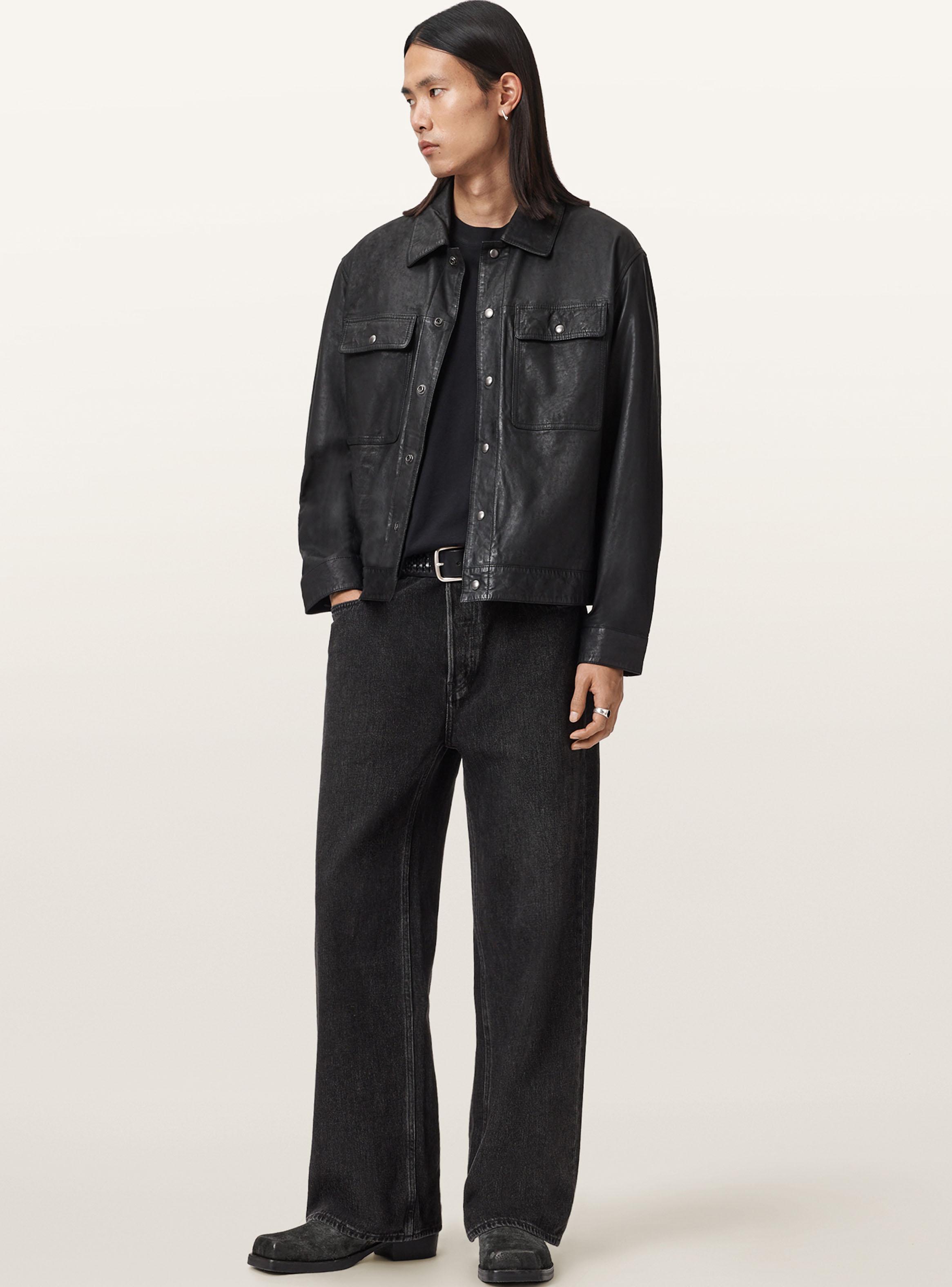 Chaqueta Cuero Shelton Trucker-5