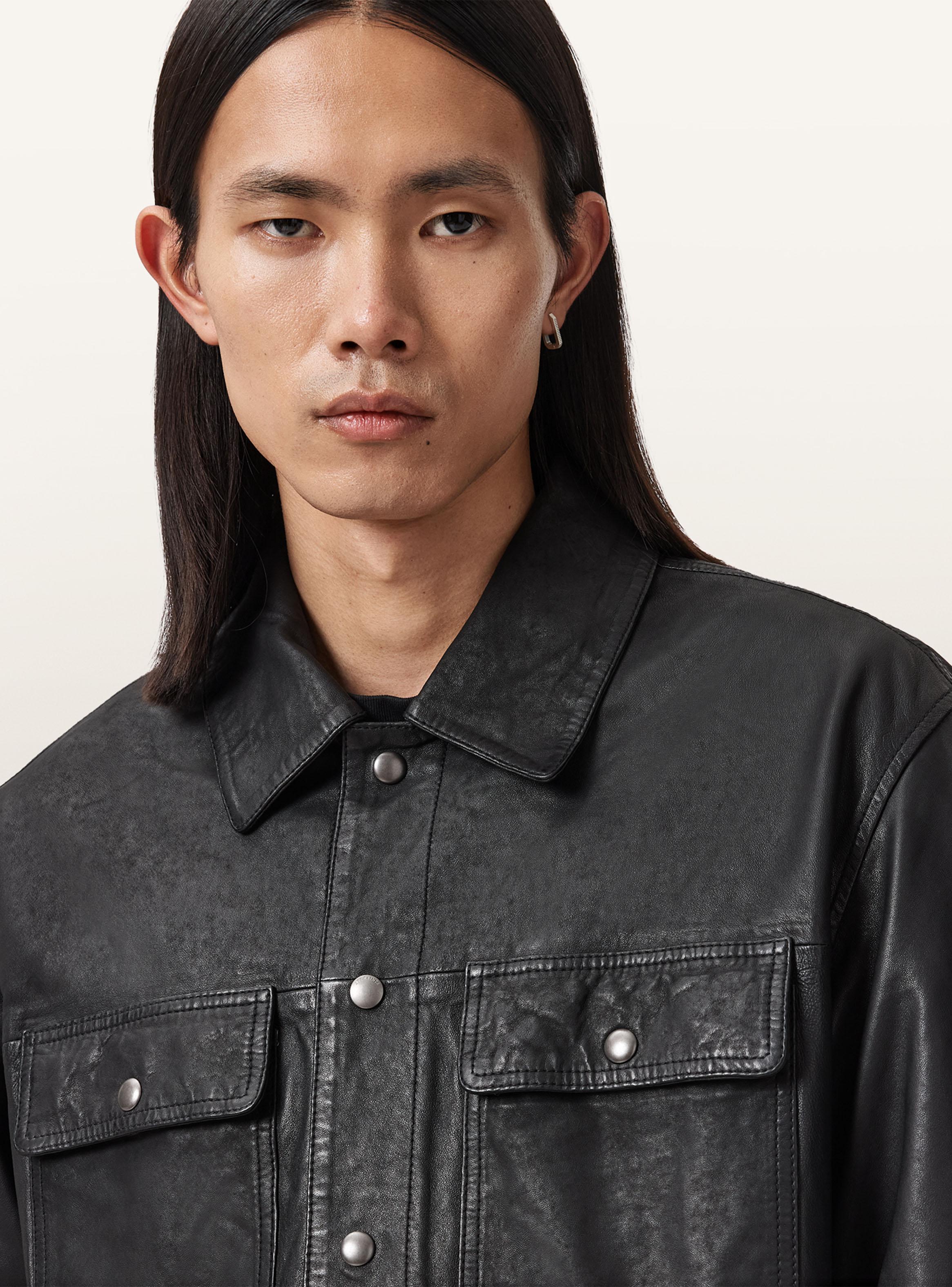 Chaqueta Cuero Shelton Trucker-2