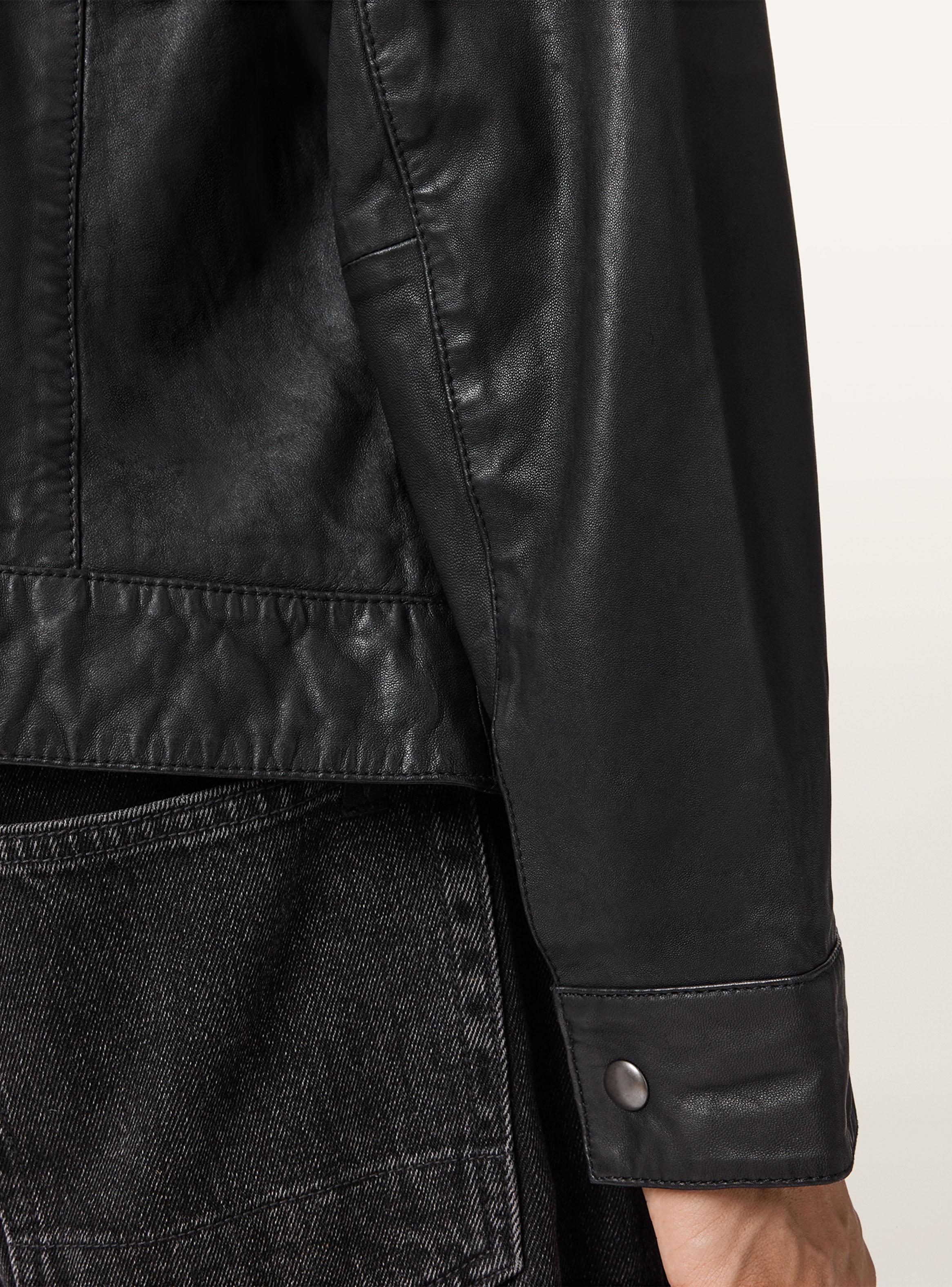 Chaqueta Cuero Shelton Trucker-4