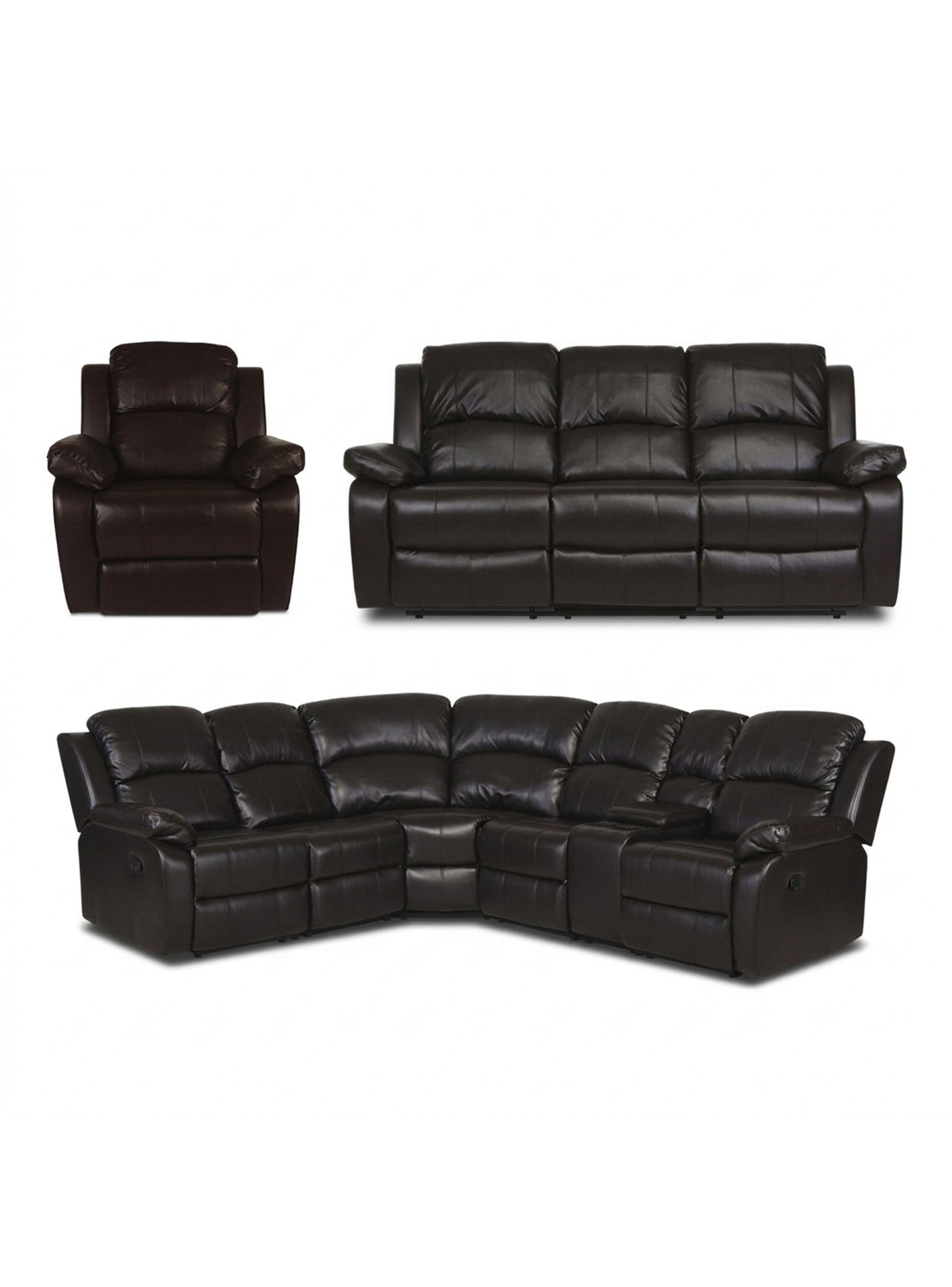 Juego de Living Reclinable Valencia + Andalucia Seccional + 3 Cuerpos + 1 Bergère-0