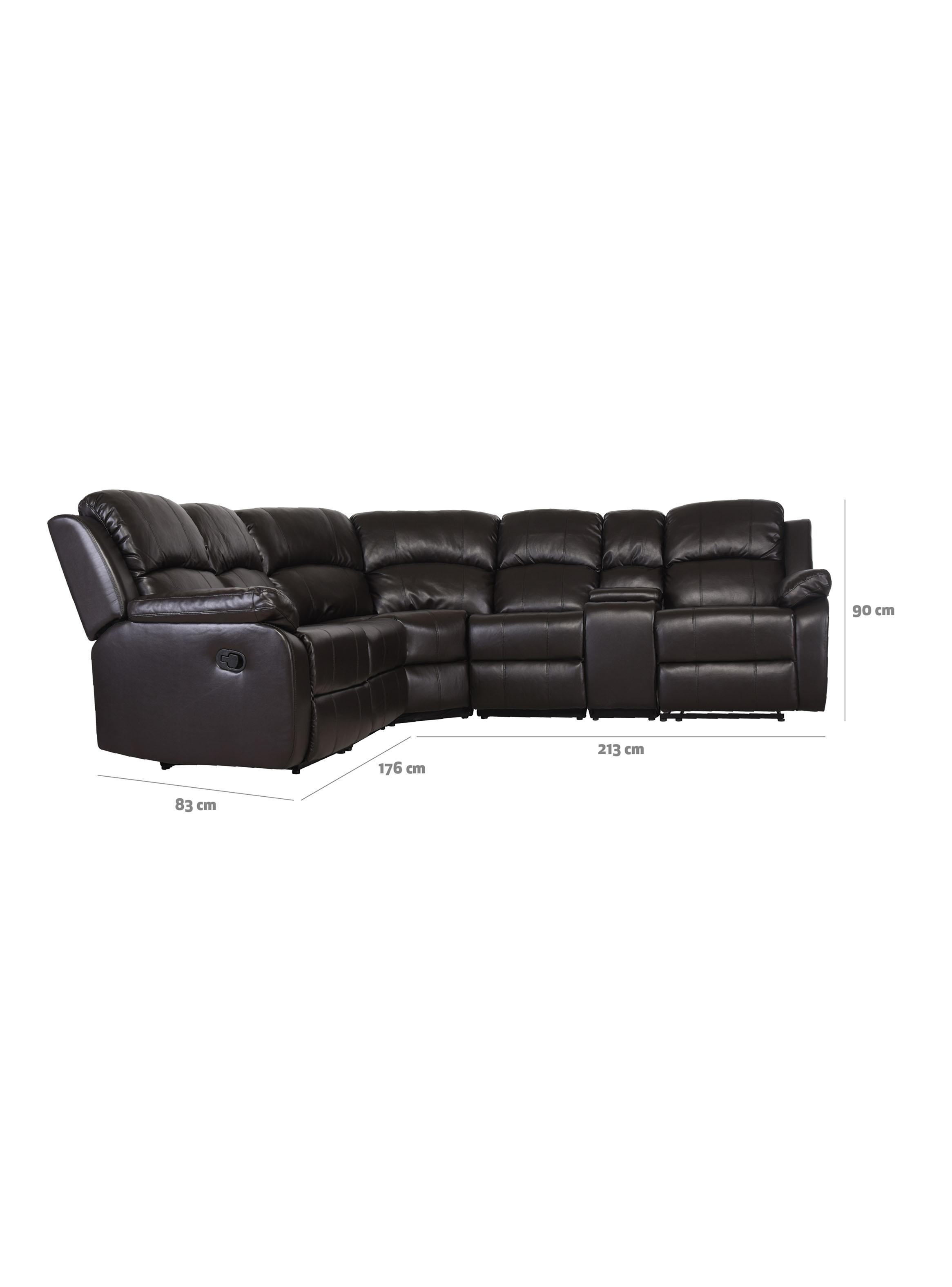 Juego de Living Reclinable Valencia + Andalucia Seccional + 3 Cuerpos + 1 Bergère-1