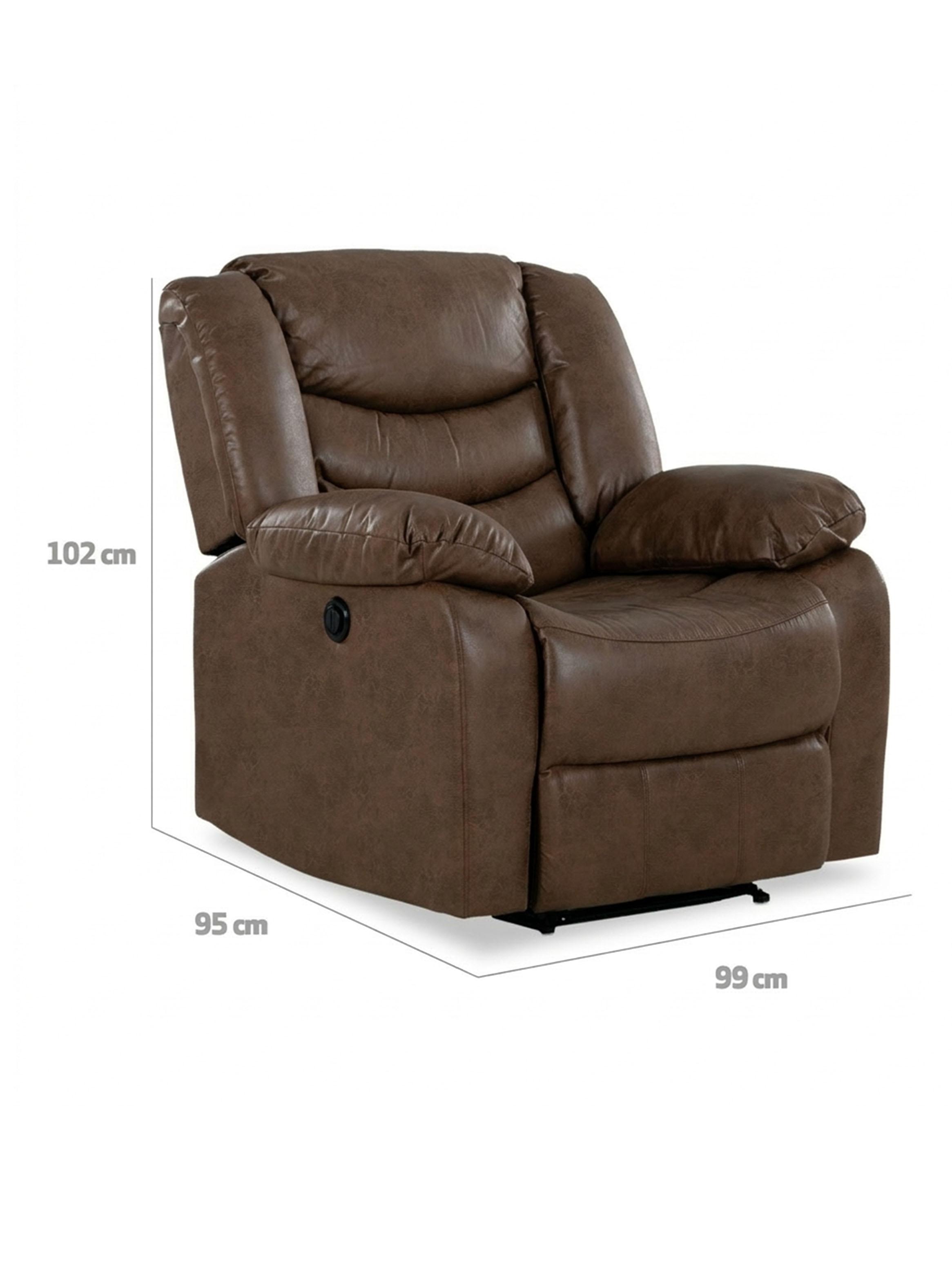 Juego de Living Reclinable Domingo 3 Cuerpos + 2 Bergères-2