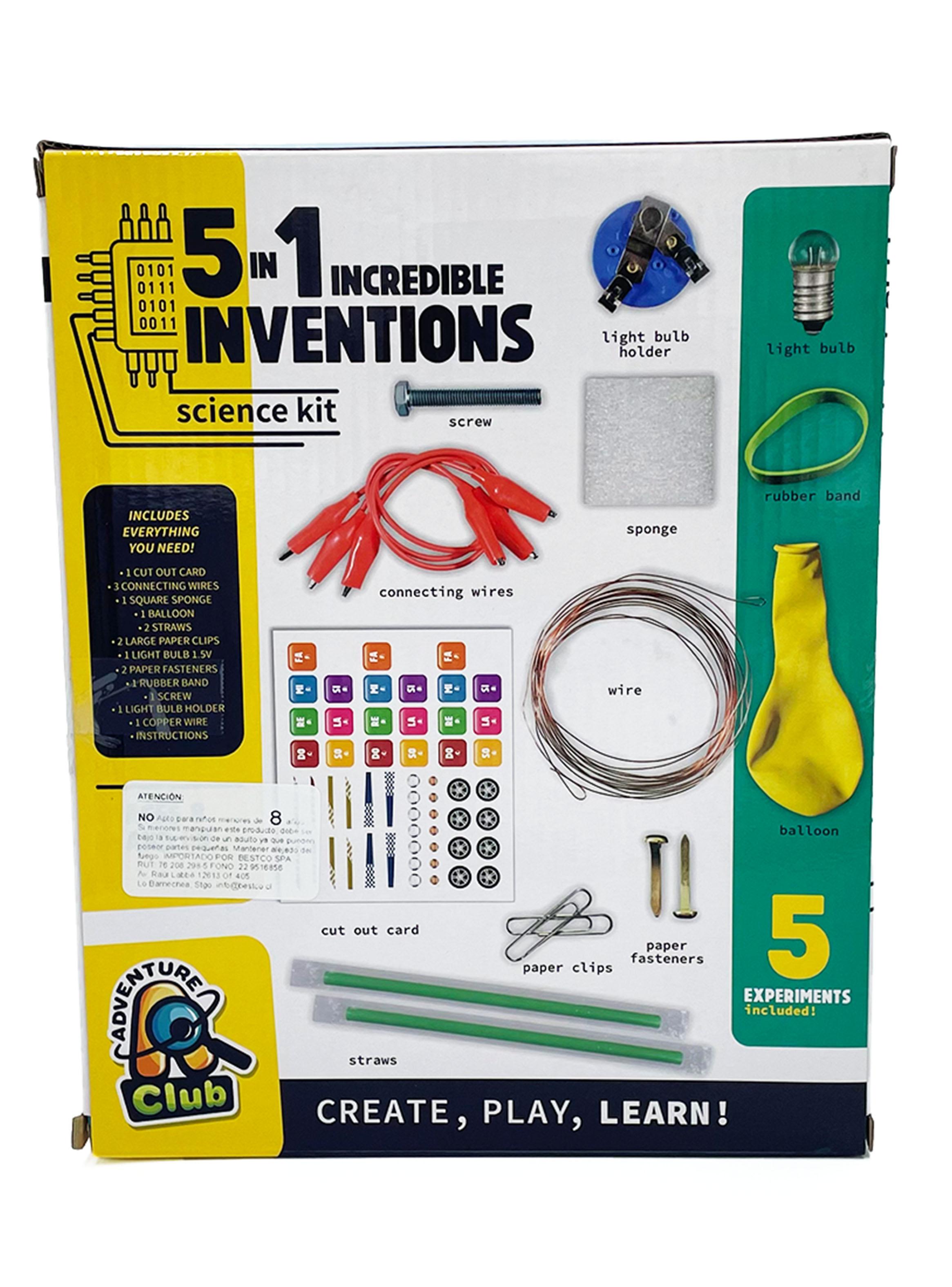 Juguetes de Aprendizaje Kit de Ciencias 5 en 1 Inventos-1