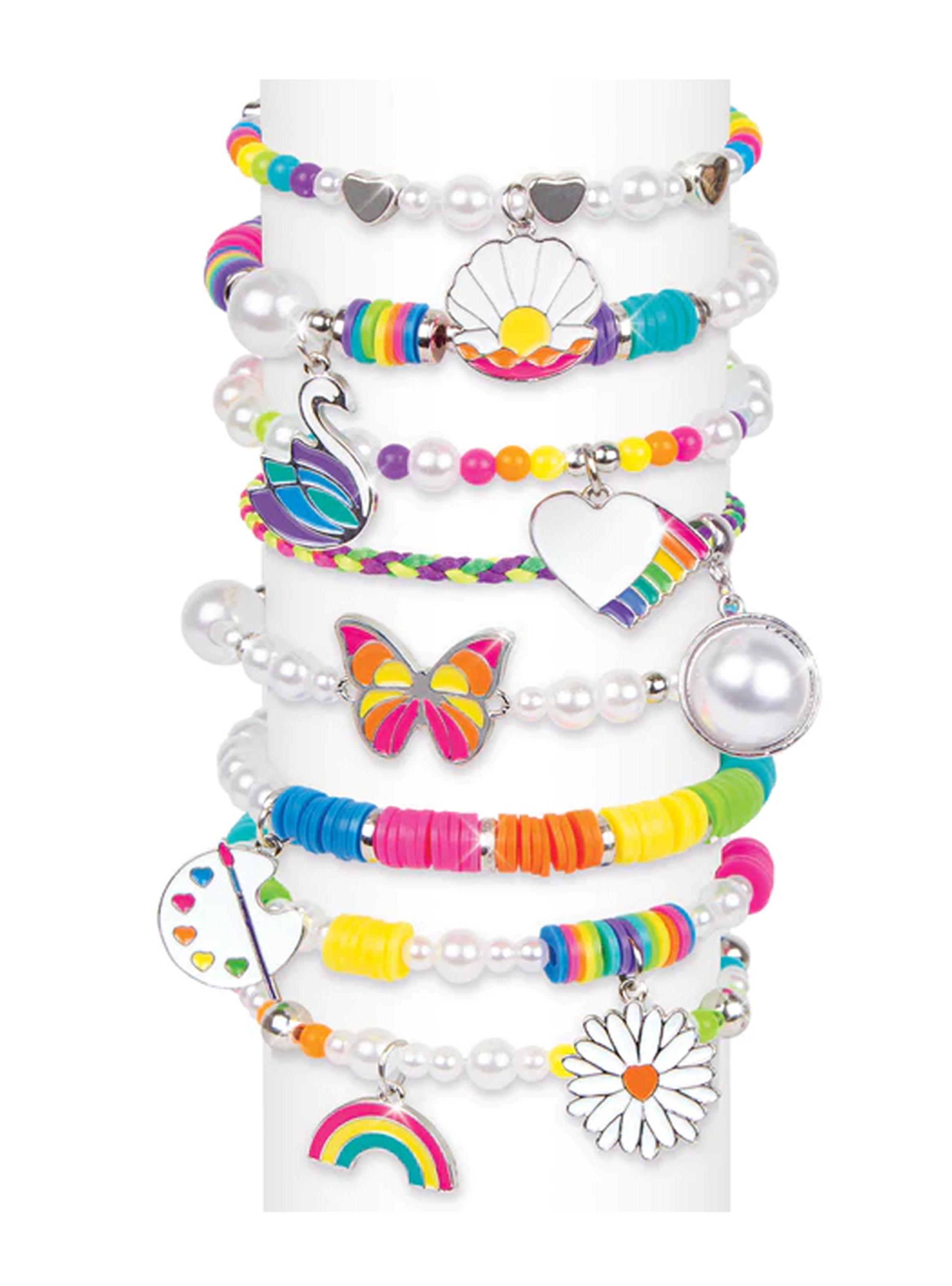 Accesorios Manualidades Set para Hacer Pulseras Arcoíris-3