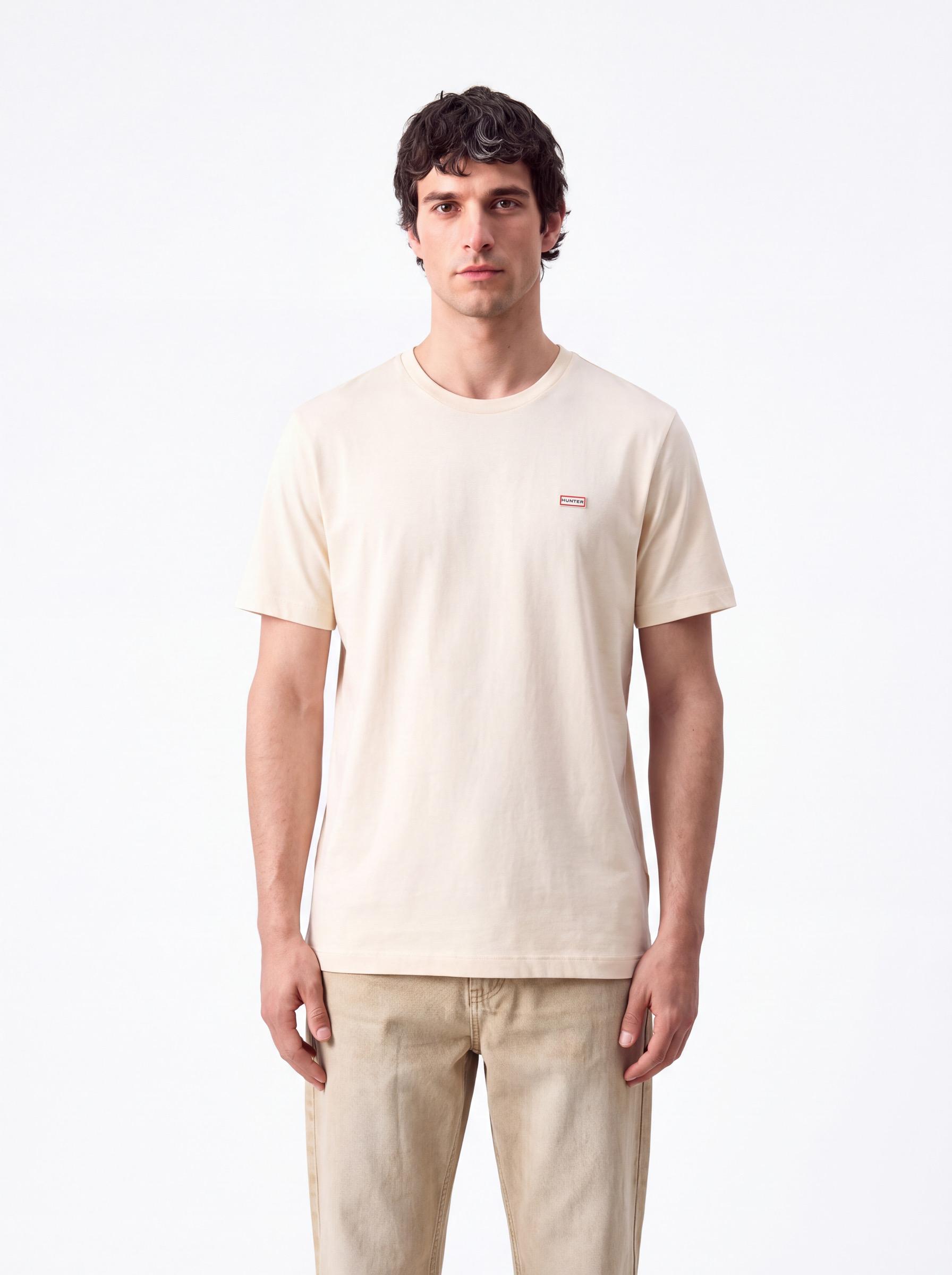 Polera con Etiqueta en Pecho Cuello Redondo Manga corta-0