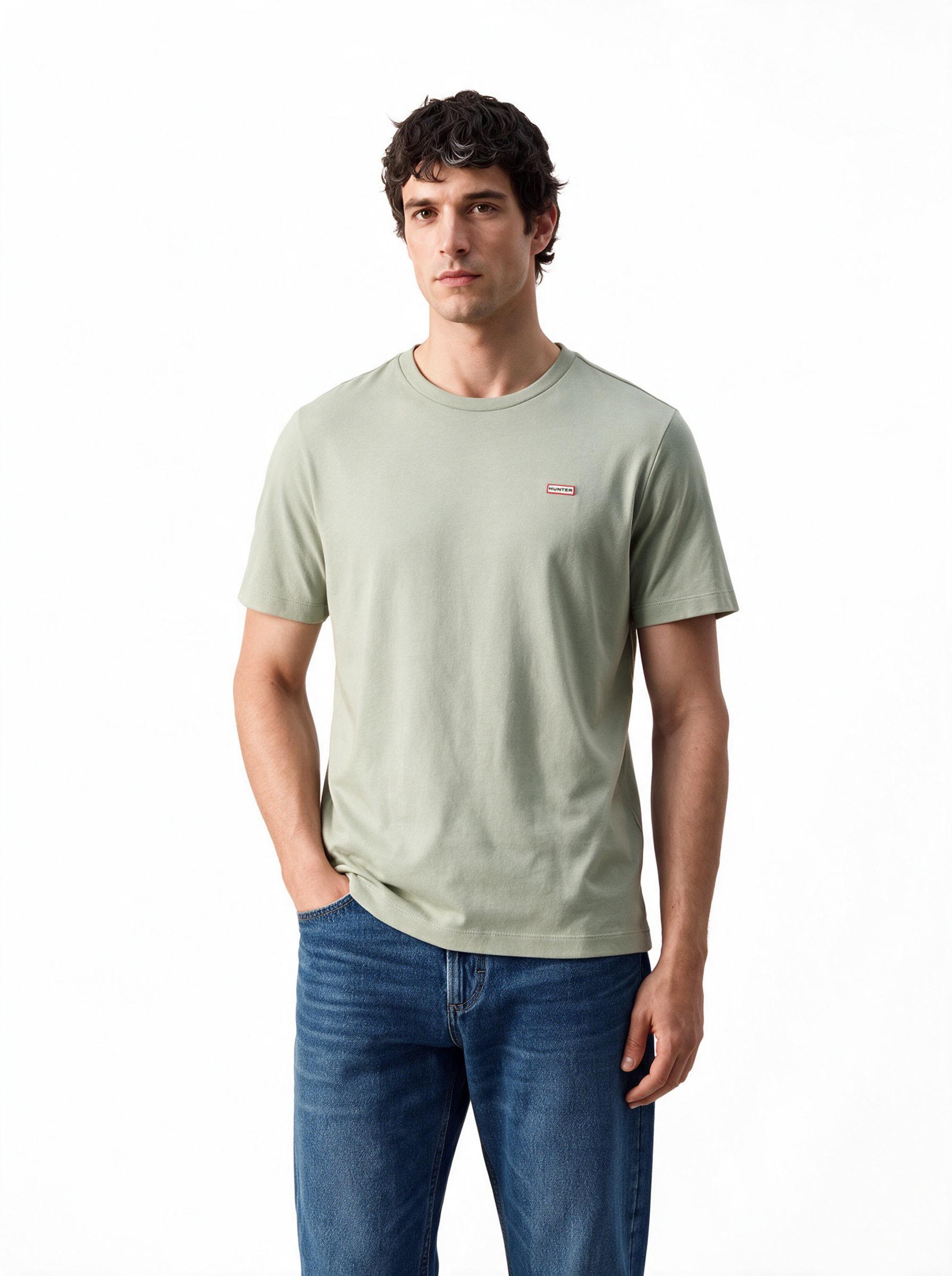 Polera con Etiqueta en Pecho Cuello Redondo Manga corta-0