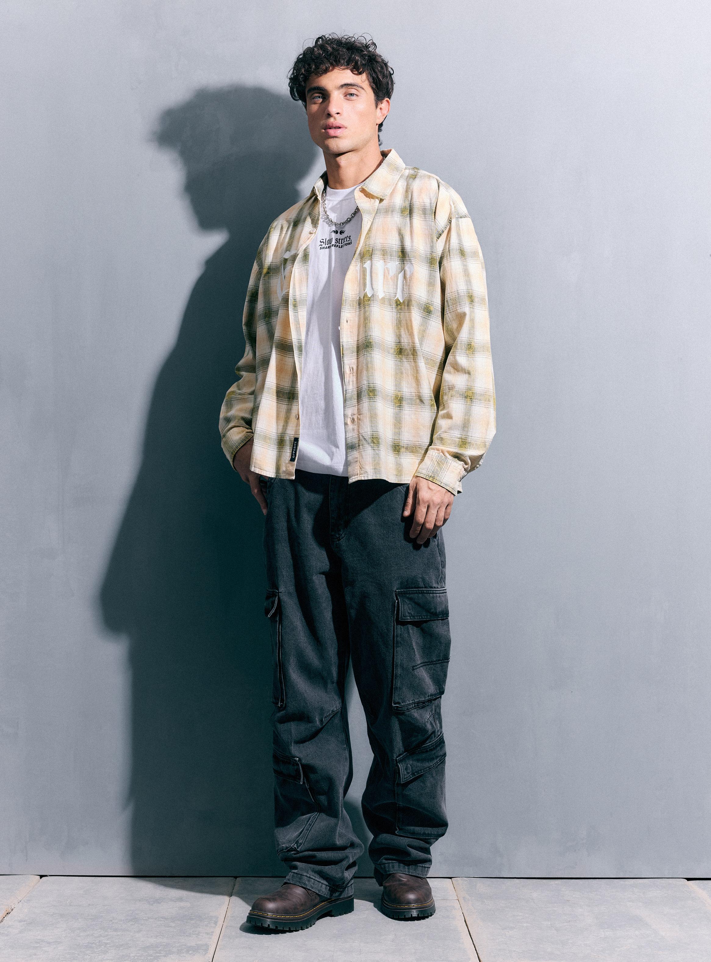 Jeans Cargo Tiro Medio-4