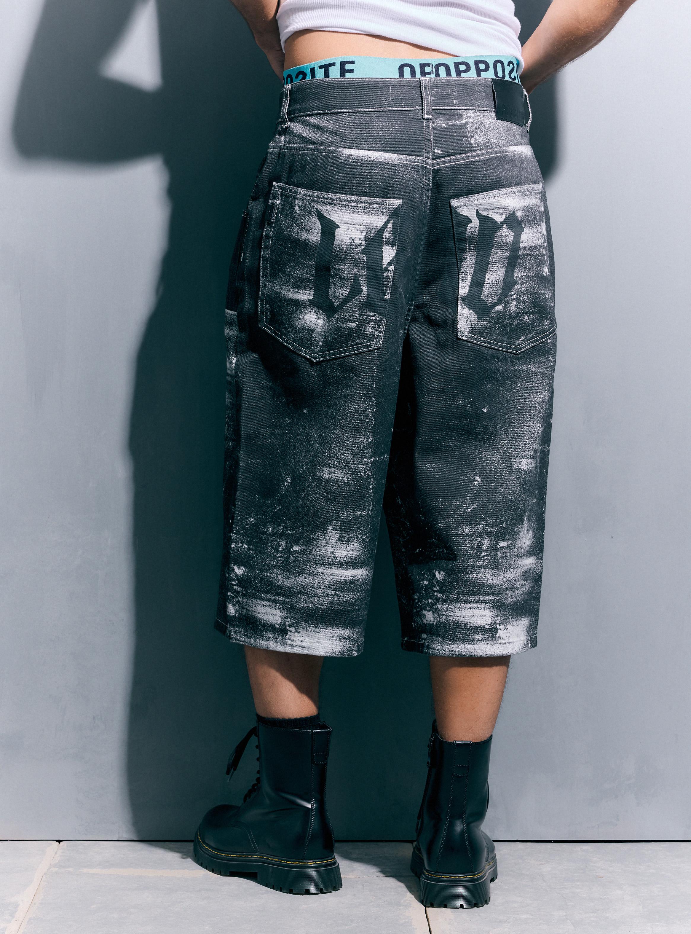 Short Estampado Atrás Baggy-1
