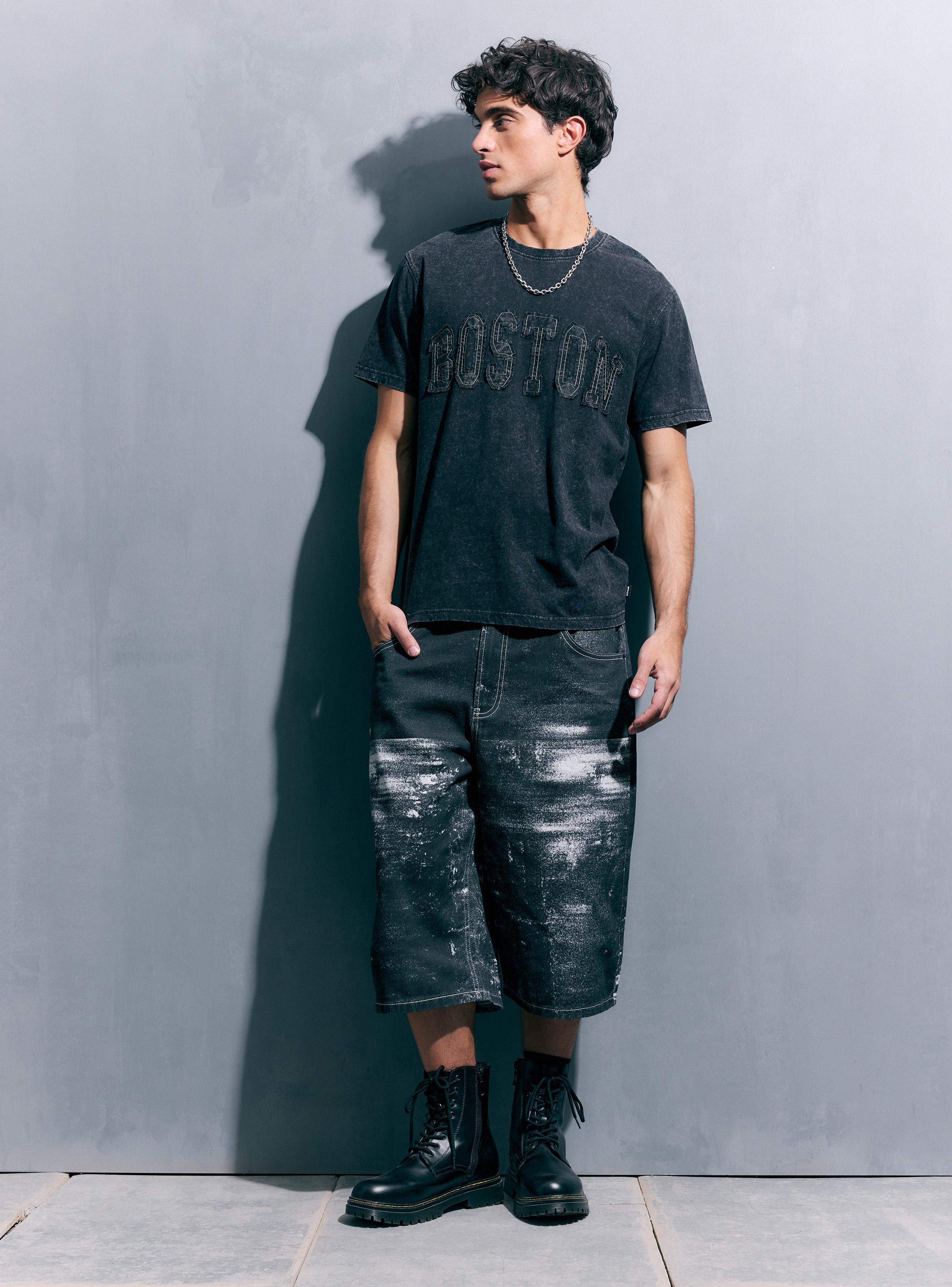 Polera Acid Wash Algodón-4