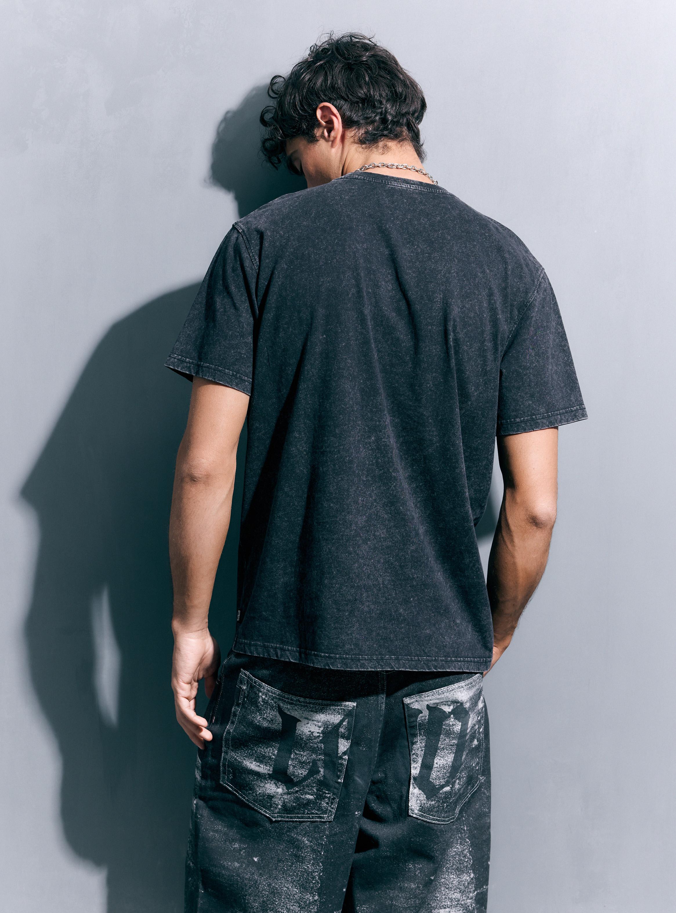 Polera Acid Wash Algodón-1