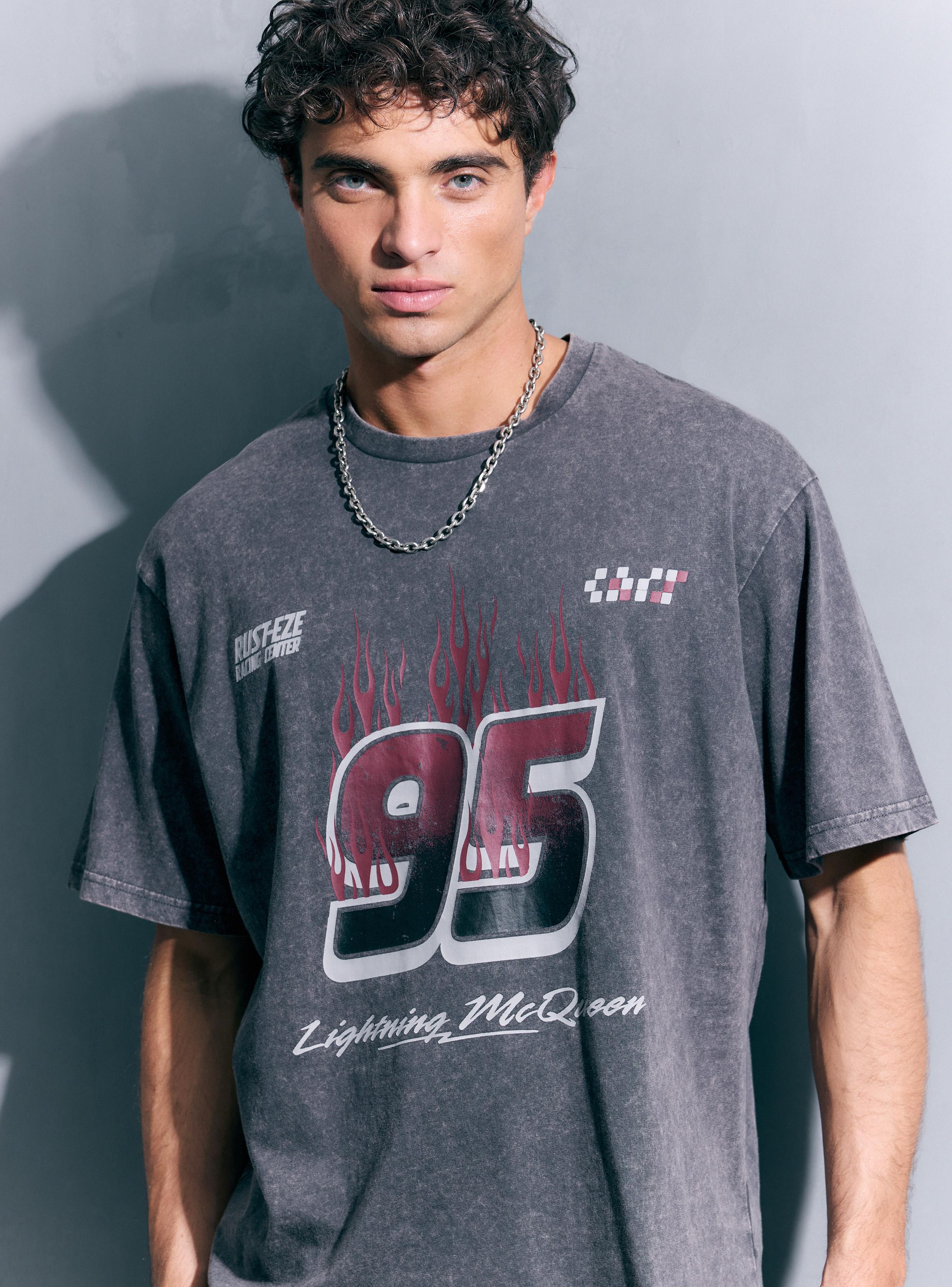 Polera Cars 95 Algodón Manga Corta-2
