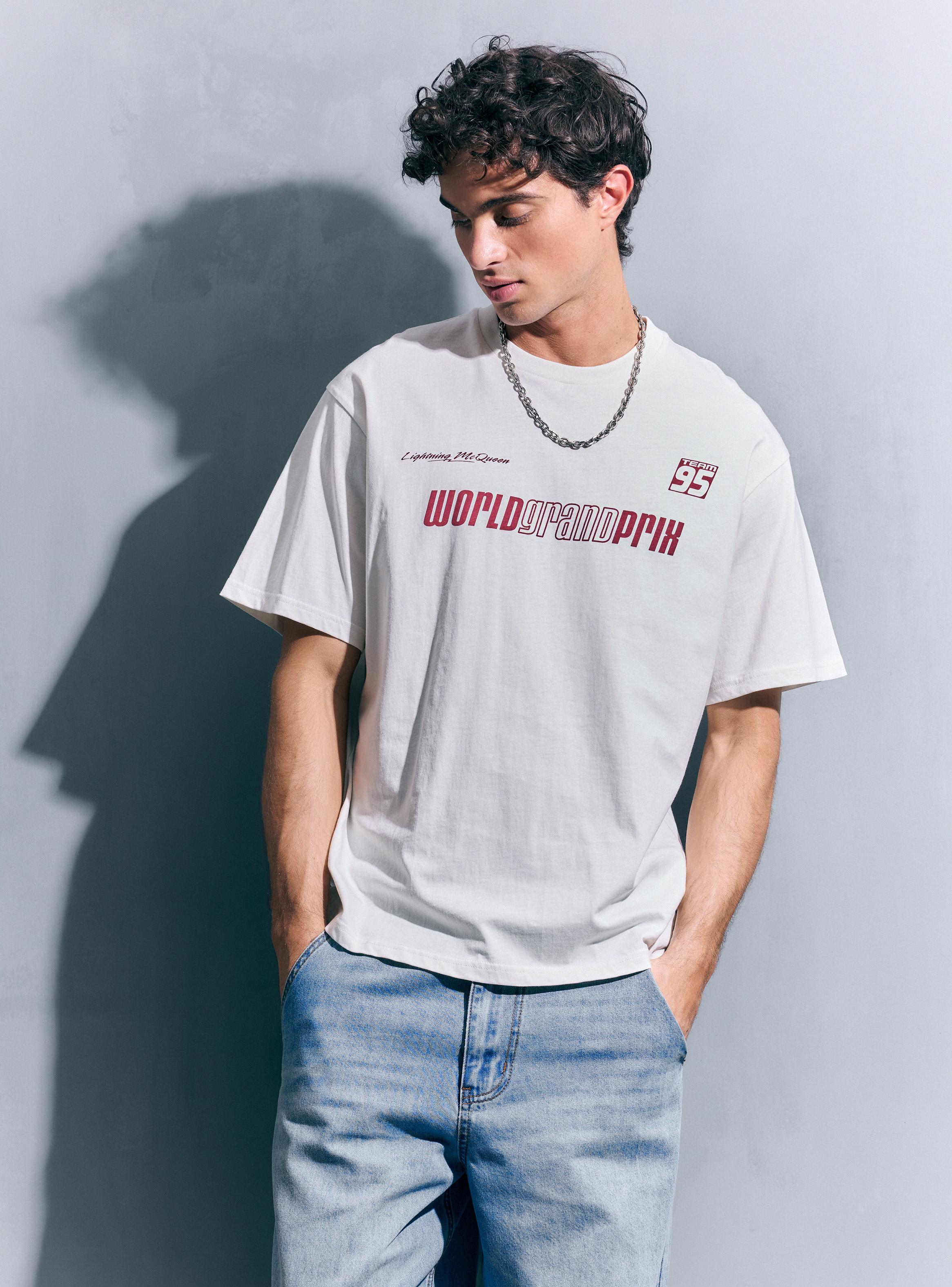Polera Cars Rayo Algodón Manga Corta-0