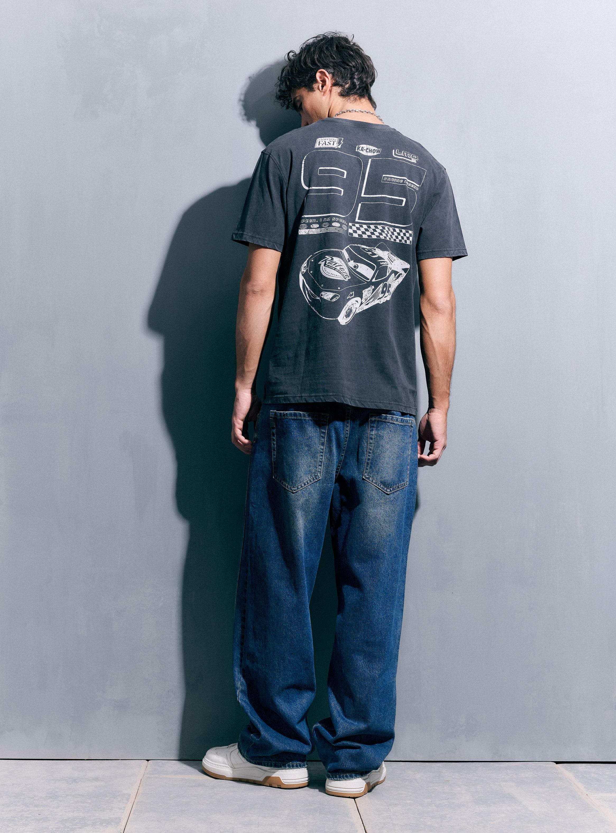 Polera Cars Estampada Algodón-5