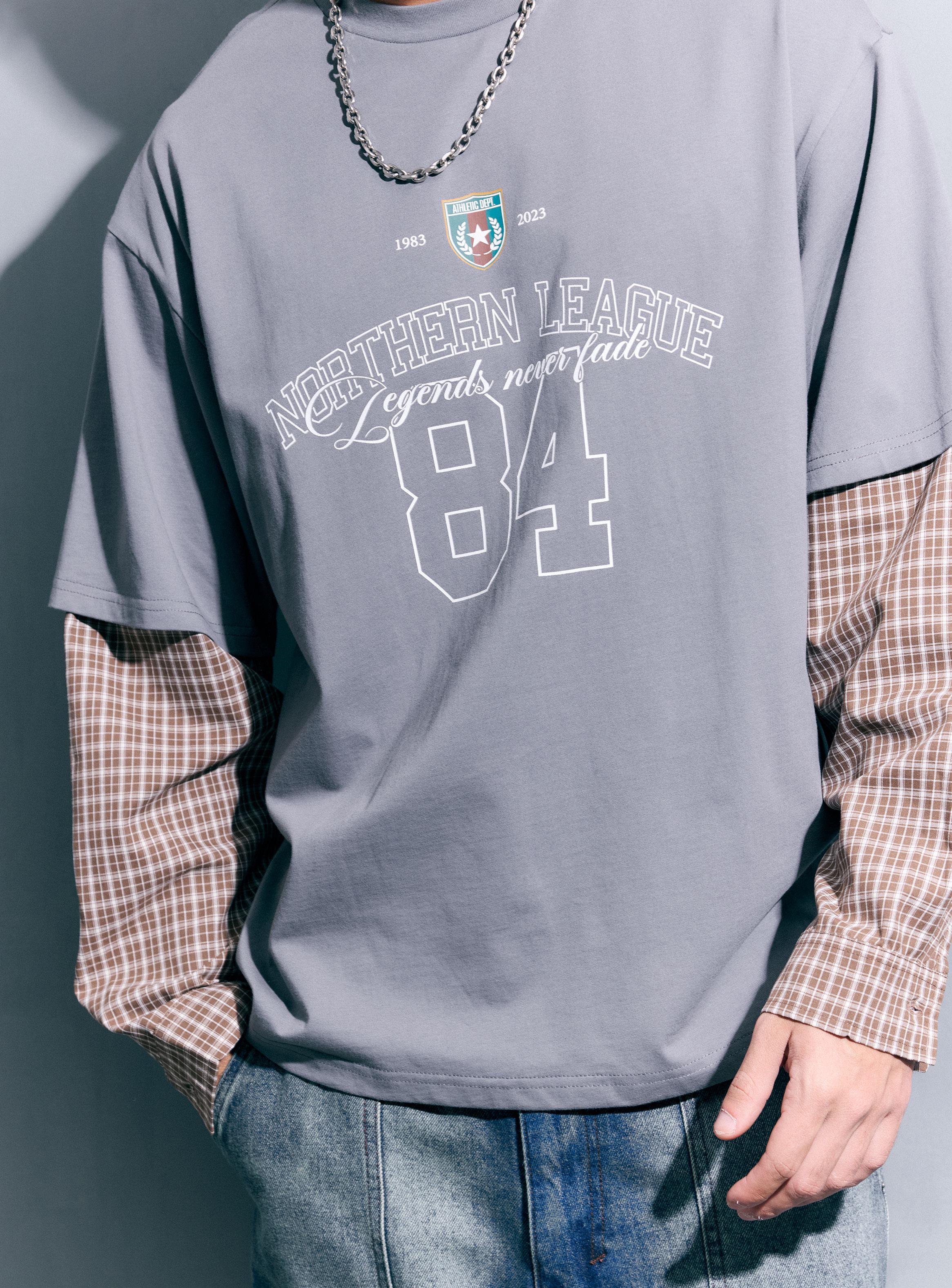 Polera Checks Estampado Manga Larga-3