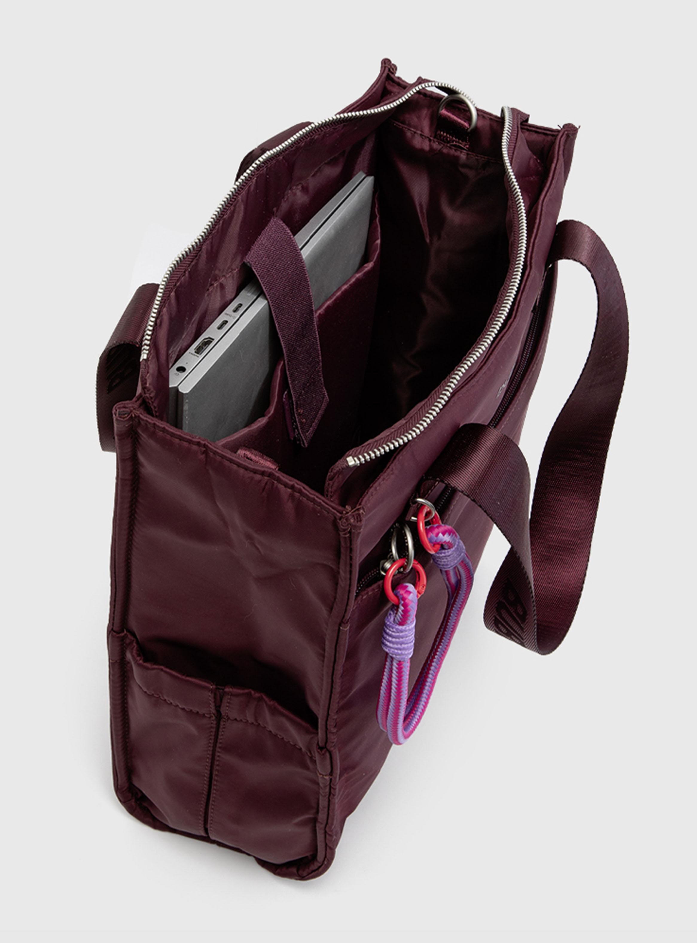 Cartera de Hombro Tote Ontario Merlot-3