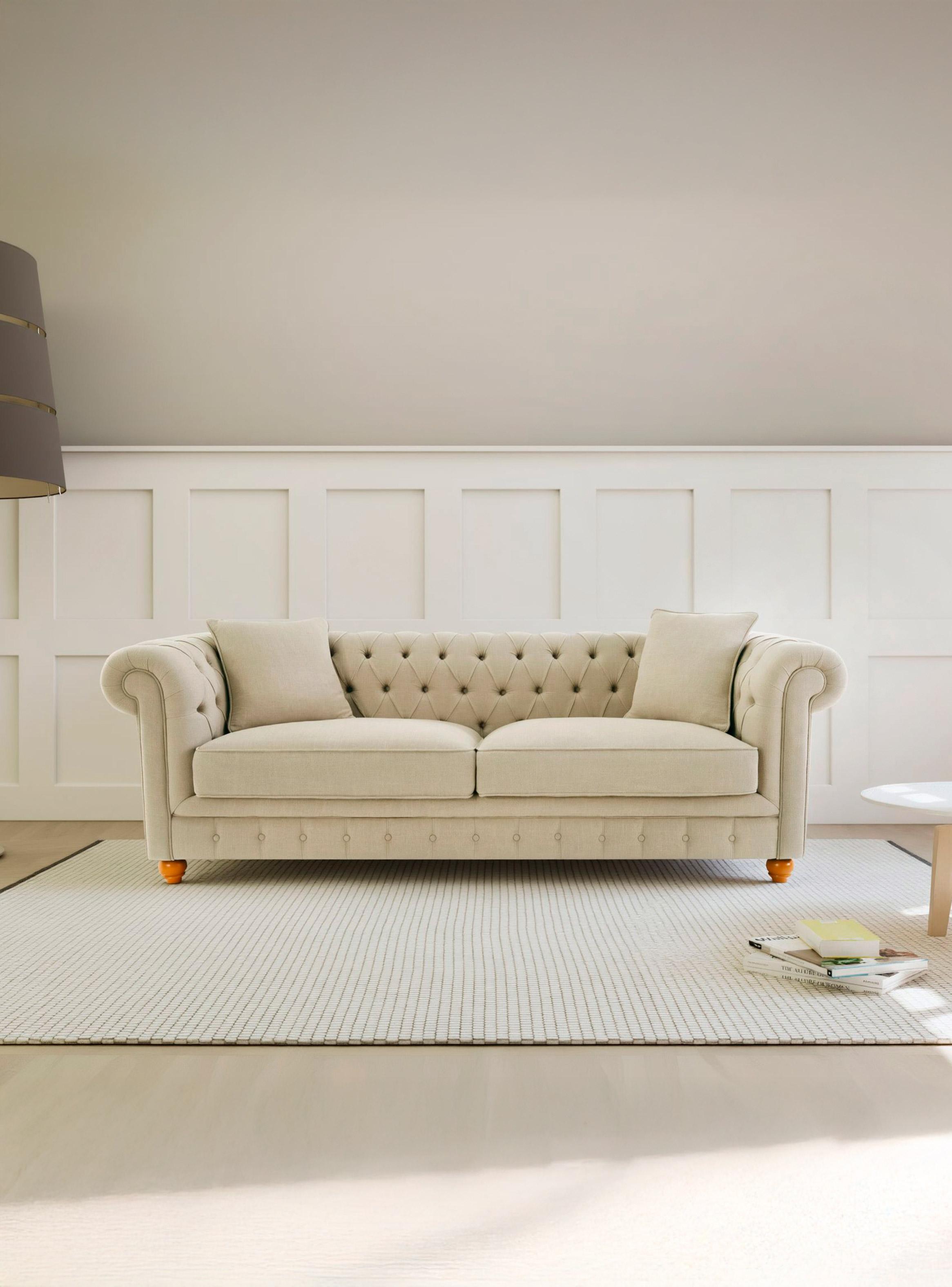 Sofá Capitone Antonia Lino 3 Cuerpos-7