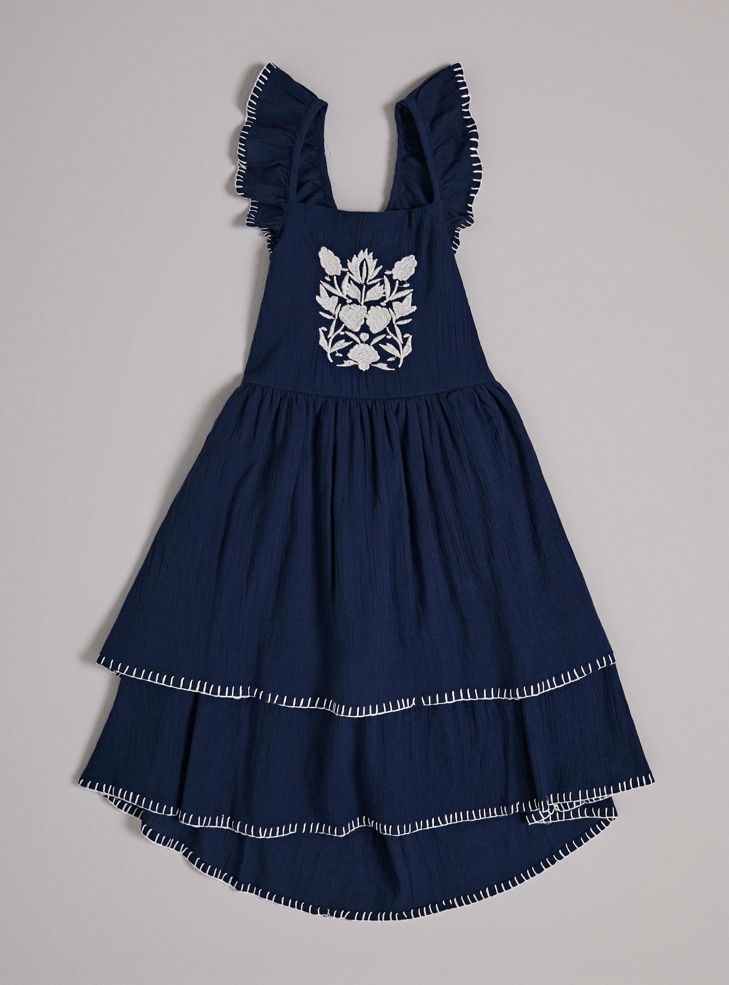 Vestido Look Crepé Full Bordado India-1
