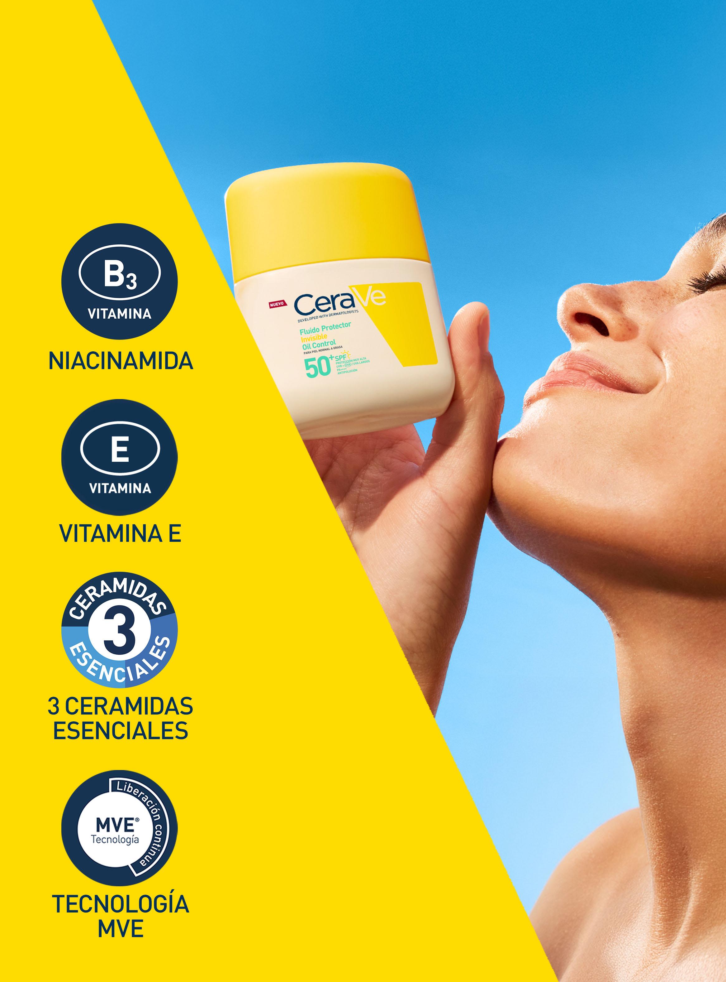 Protector Solar Fluido Rostro Invisible Oil Control Fluido FPS 50+ 50ml-3