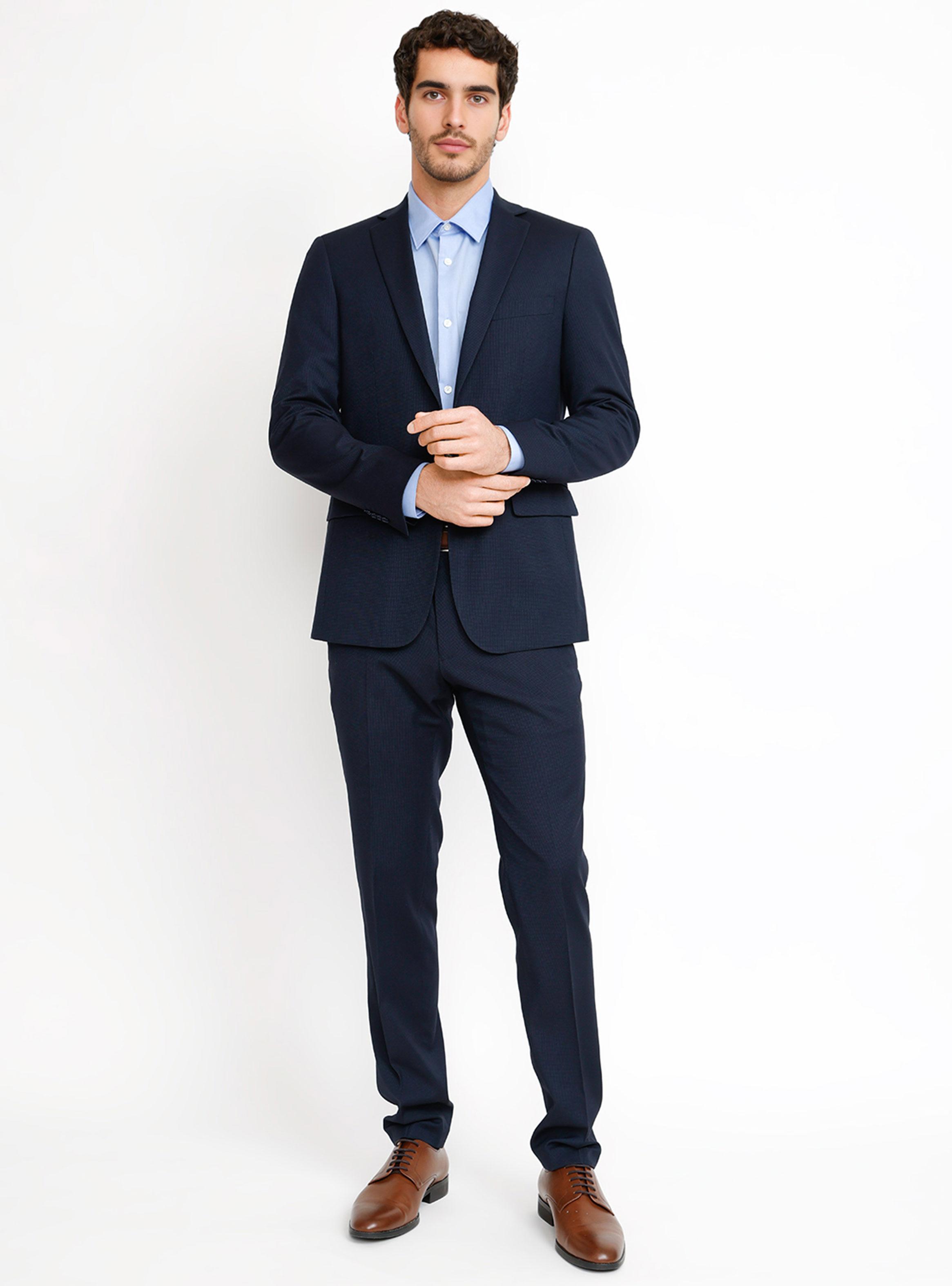 Traje Modelo Washable Formal Slim Fit-0