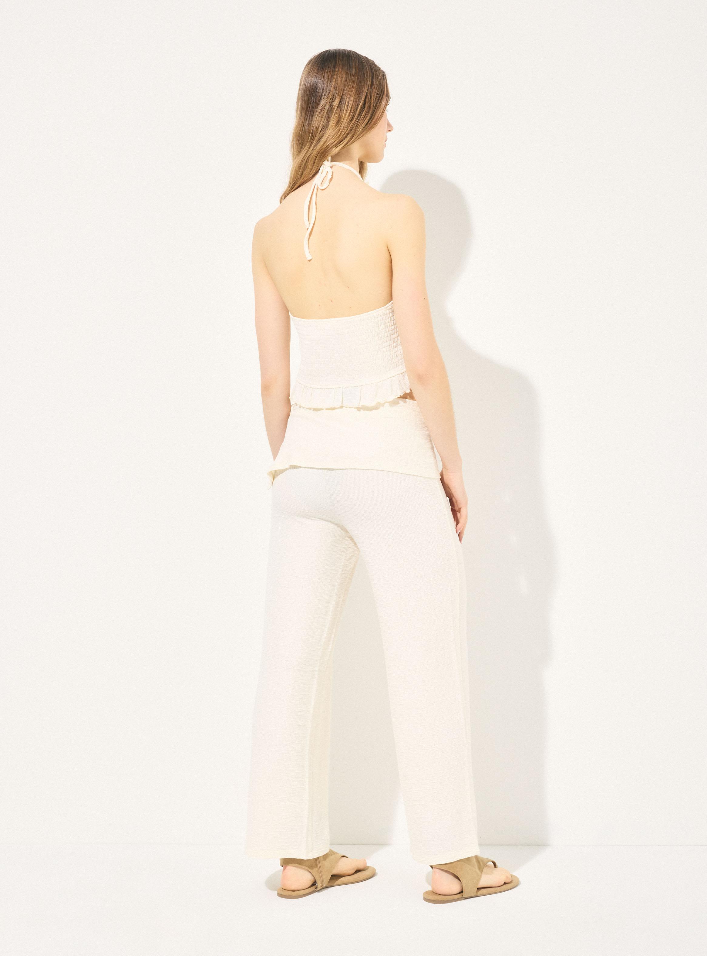 Pantalón con Pañuelo Wide Leg-5