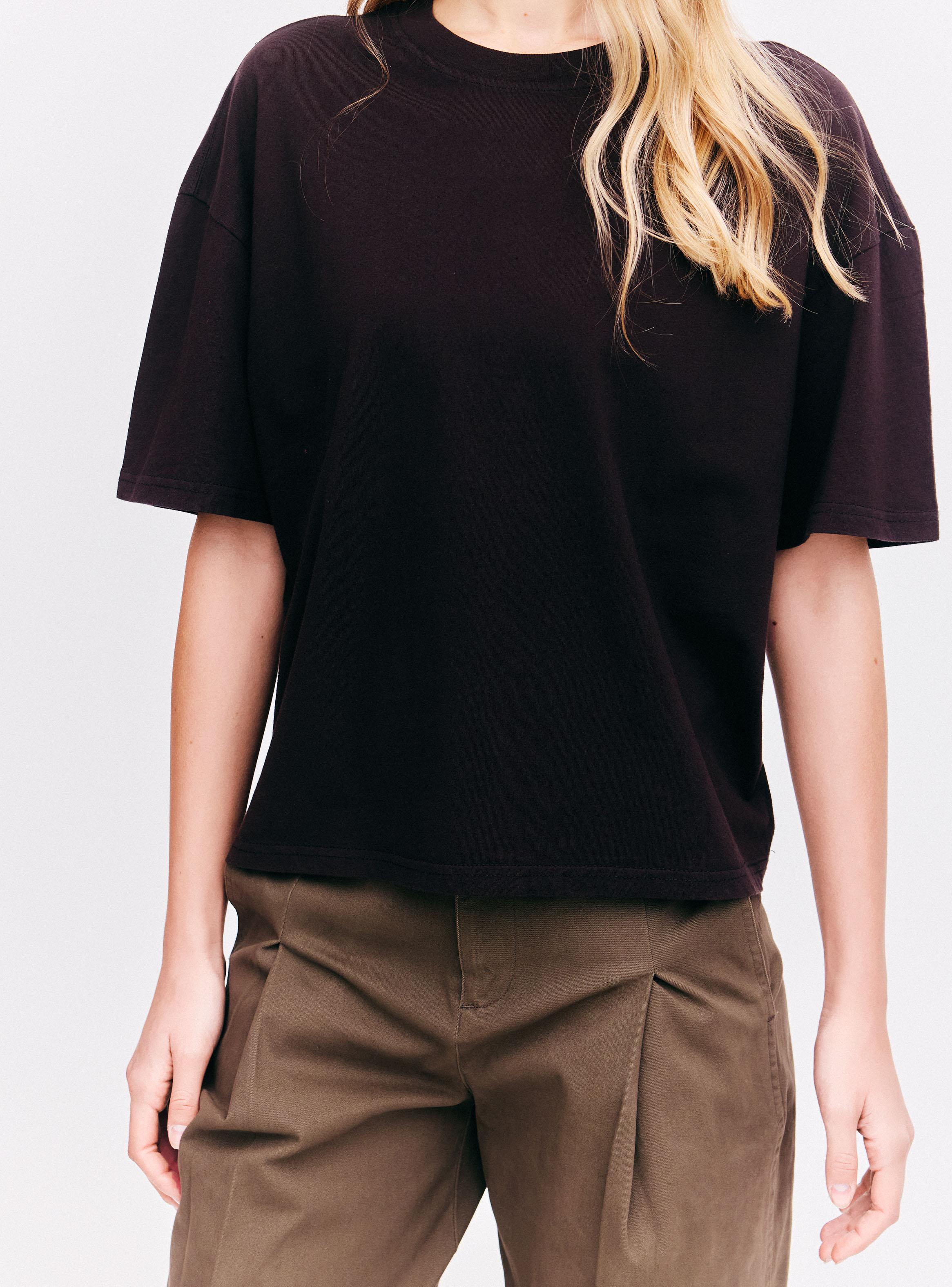 Polera Boxy Oversize Manga Corta Cuello Redondo-3