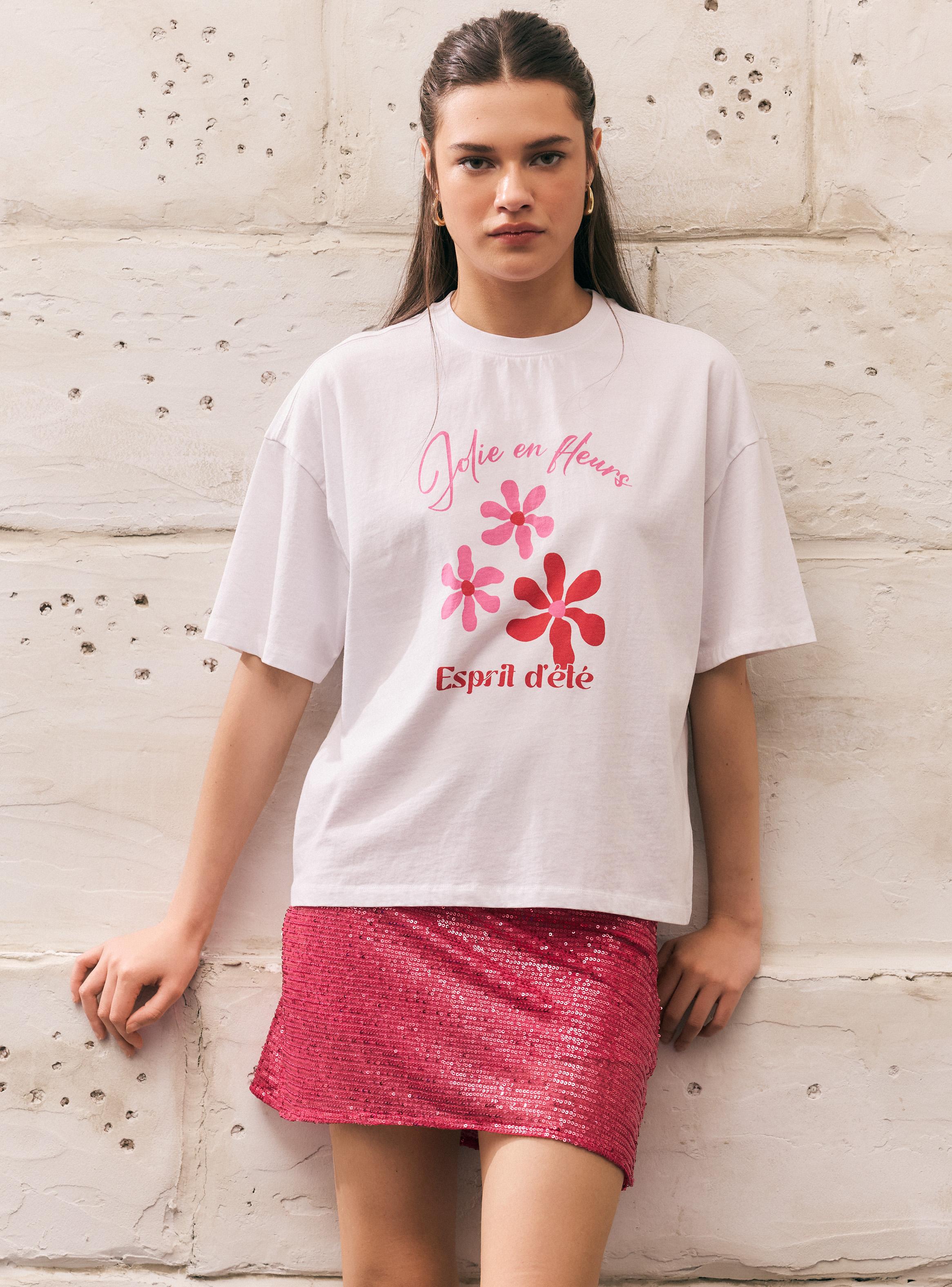 Polera Boxy Oversize Manga Corta Cuello Redondo-0