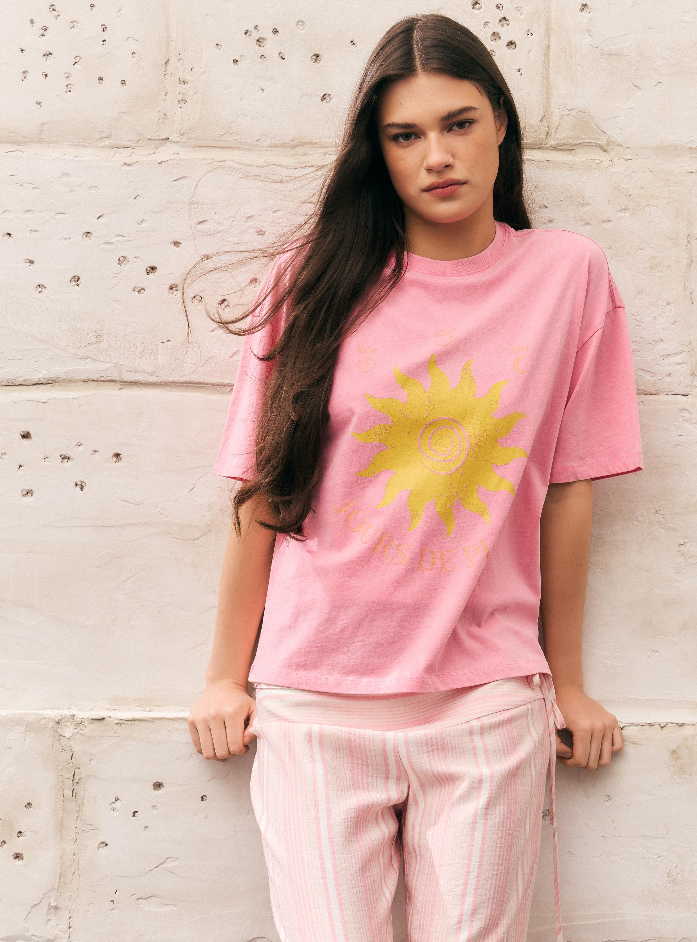 Polera Boxy Oversize Manga Corta Cuello Redondo-0