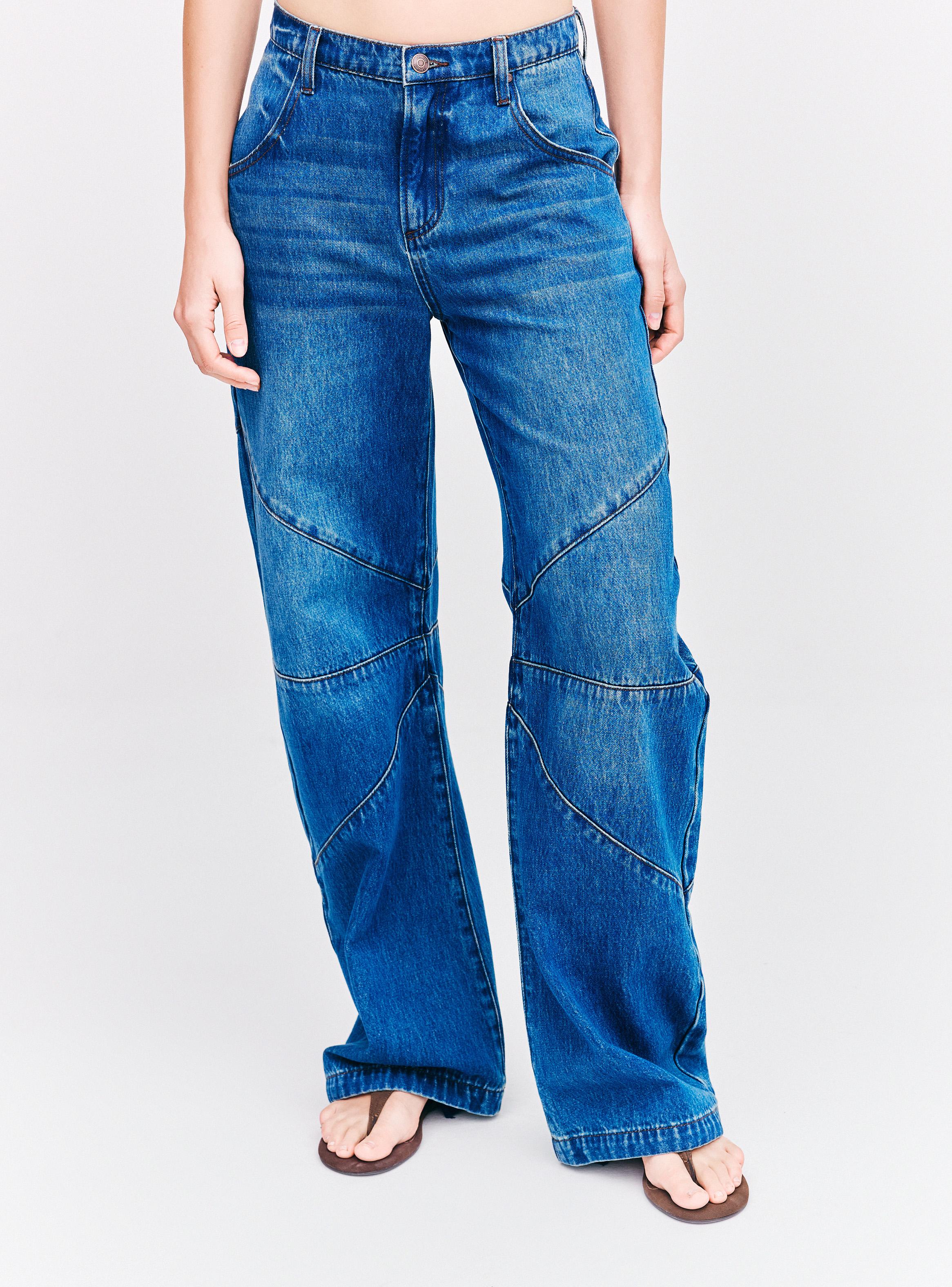 Jeans con Amarras en Tobillo-0