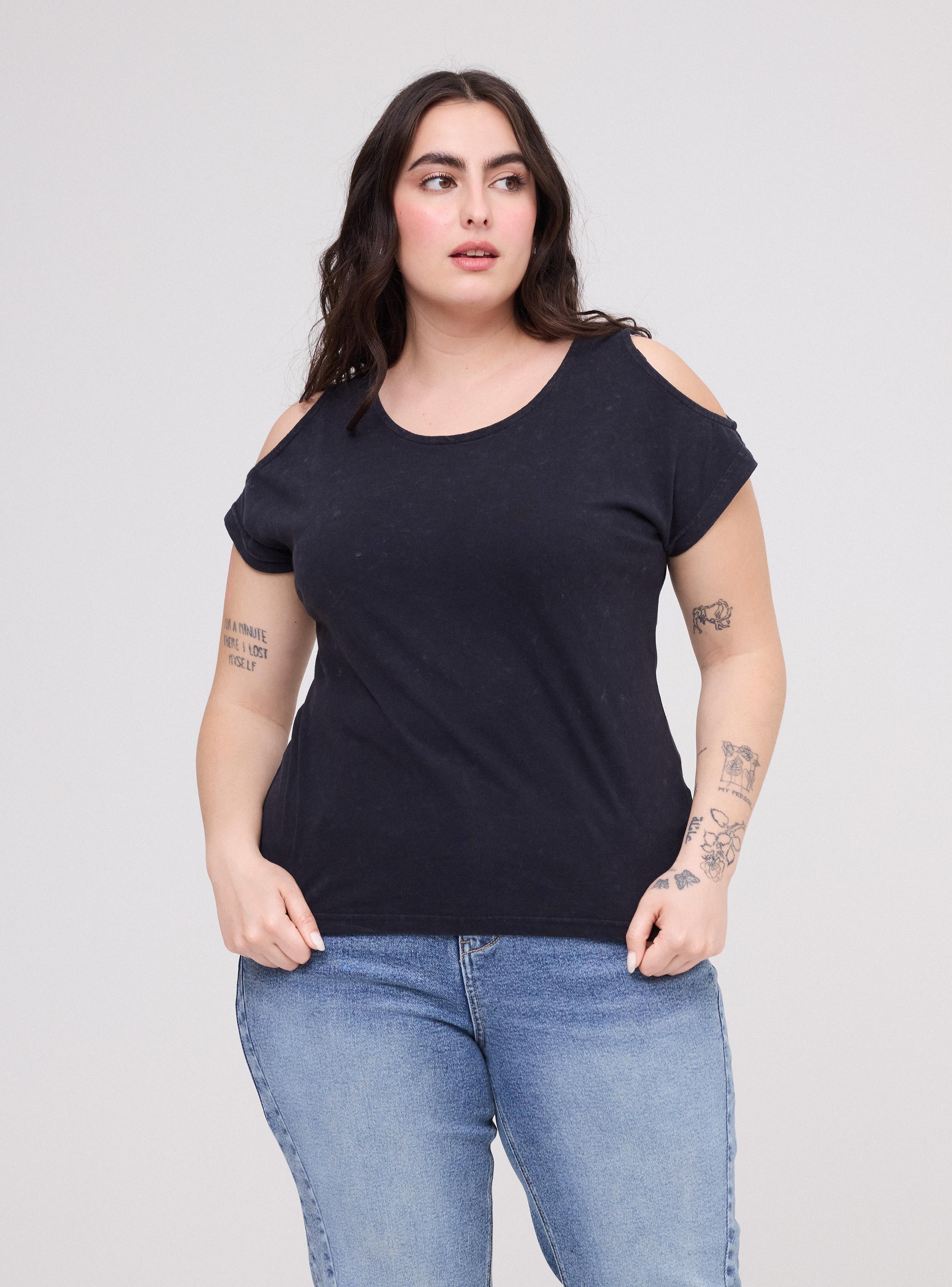 Polera sin Hombros con Lavado-0
