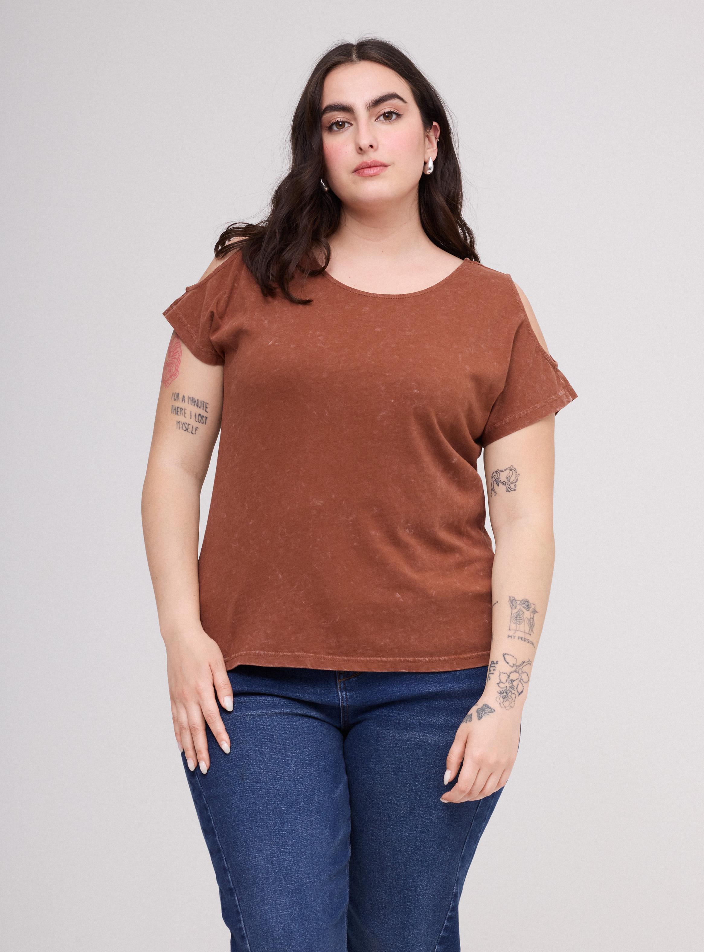 Polera sin Hombros con Lavado-0
